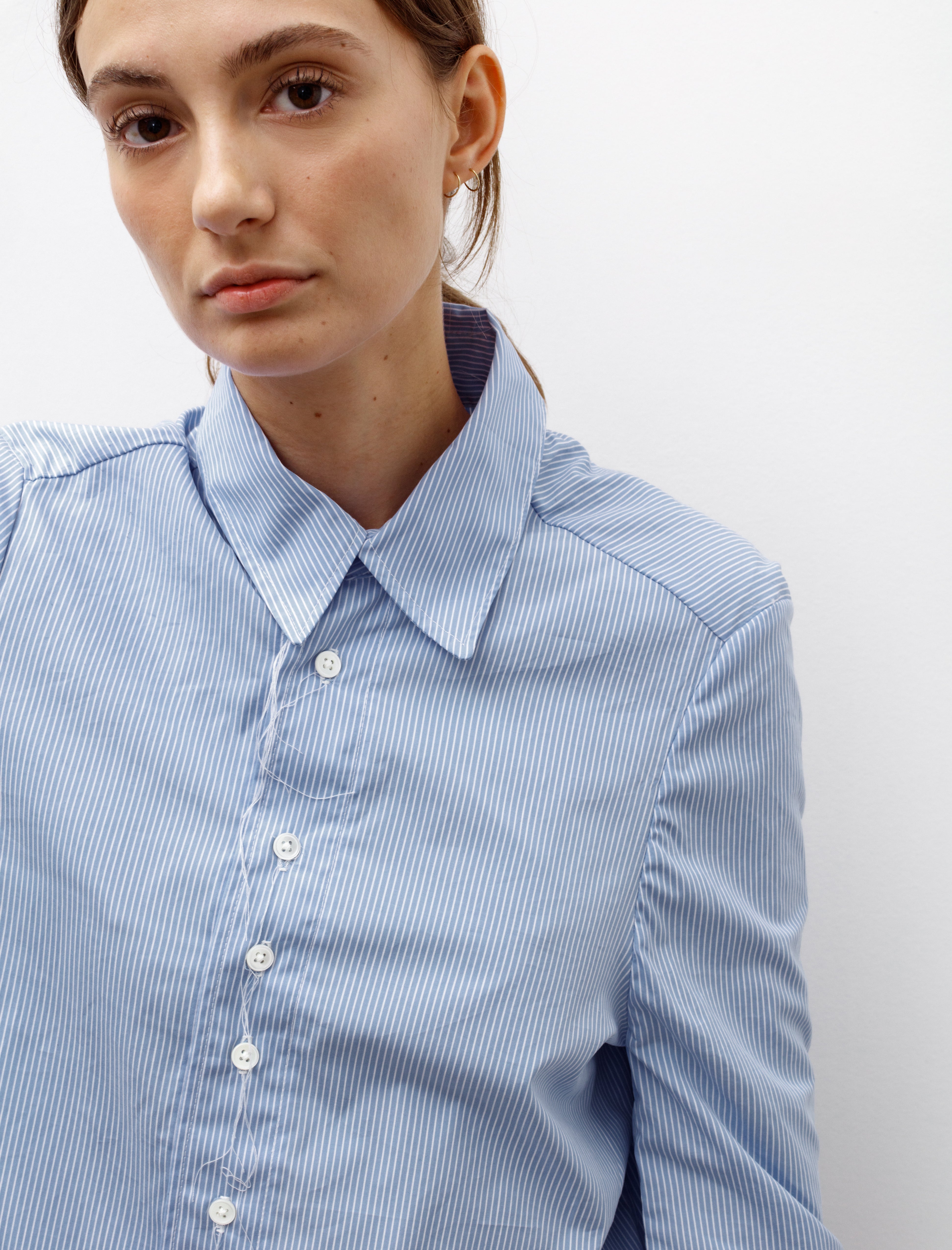 Camiel Fortgens Cropped Gap Shirt Blue Stripe