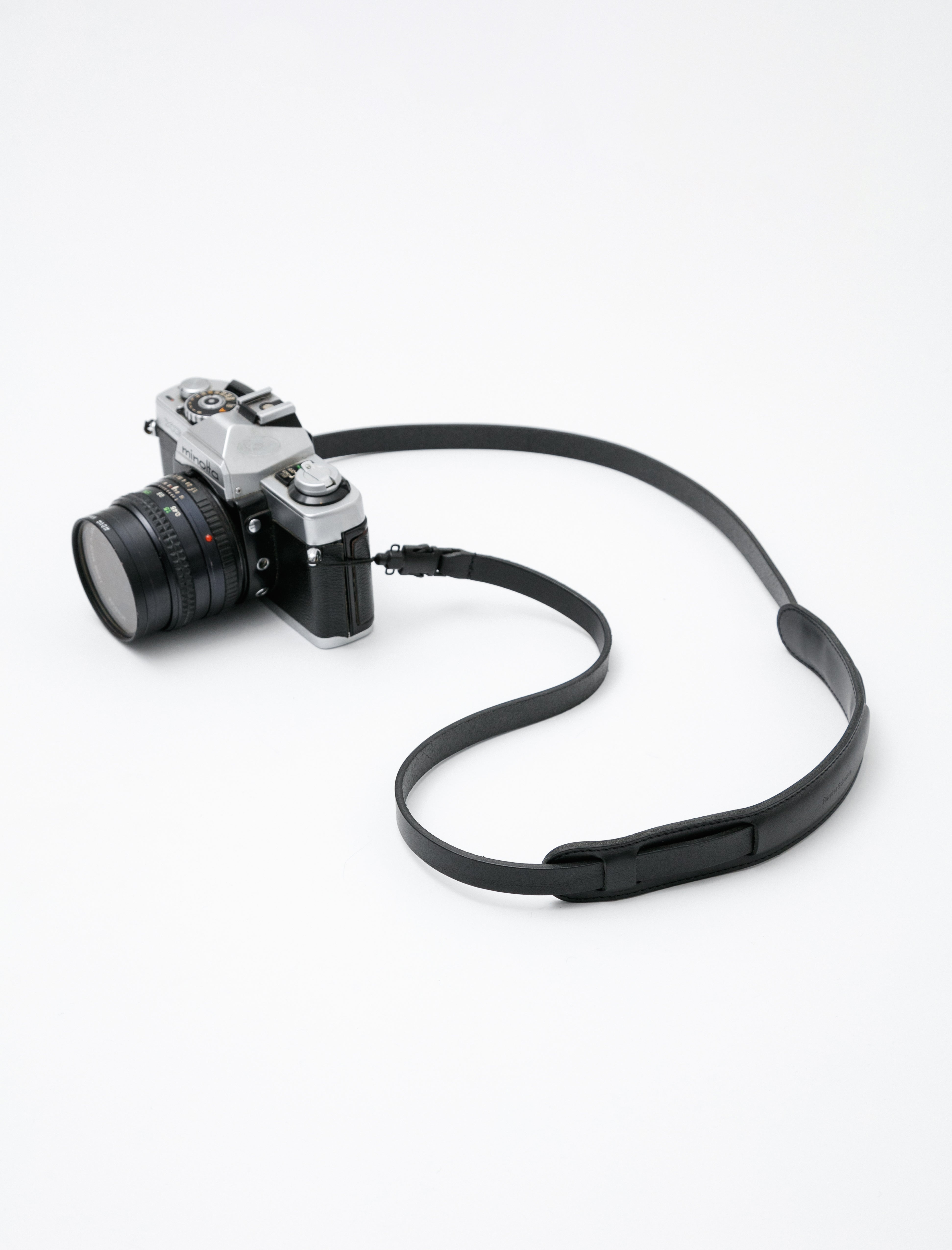 Leather Camera Strap Black