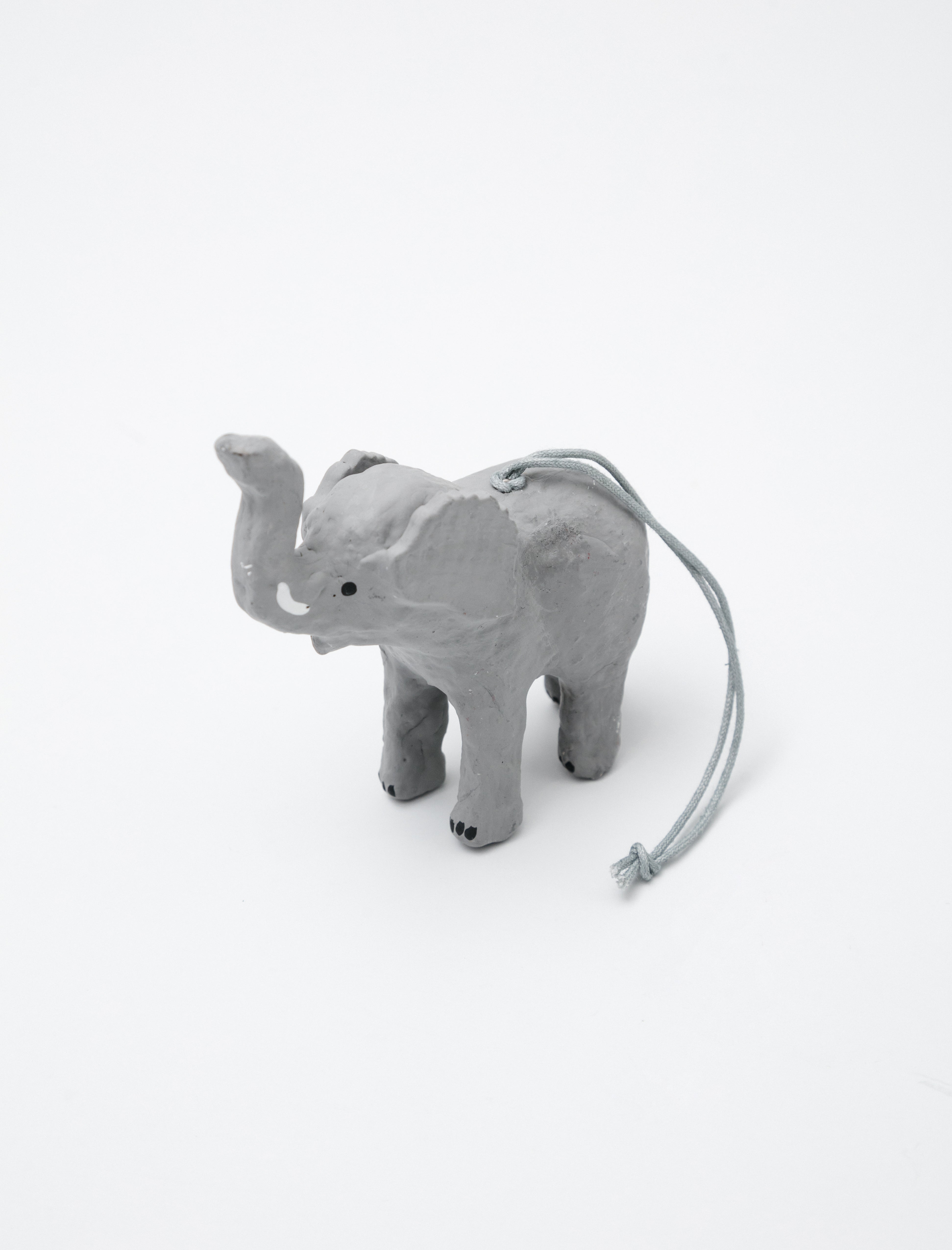 Fog Linen Papier Maché Ornament Elephant