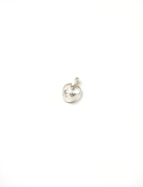 Bunney Signet Charm w/ Clasp Silver