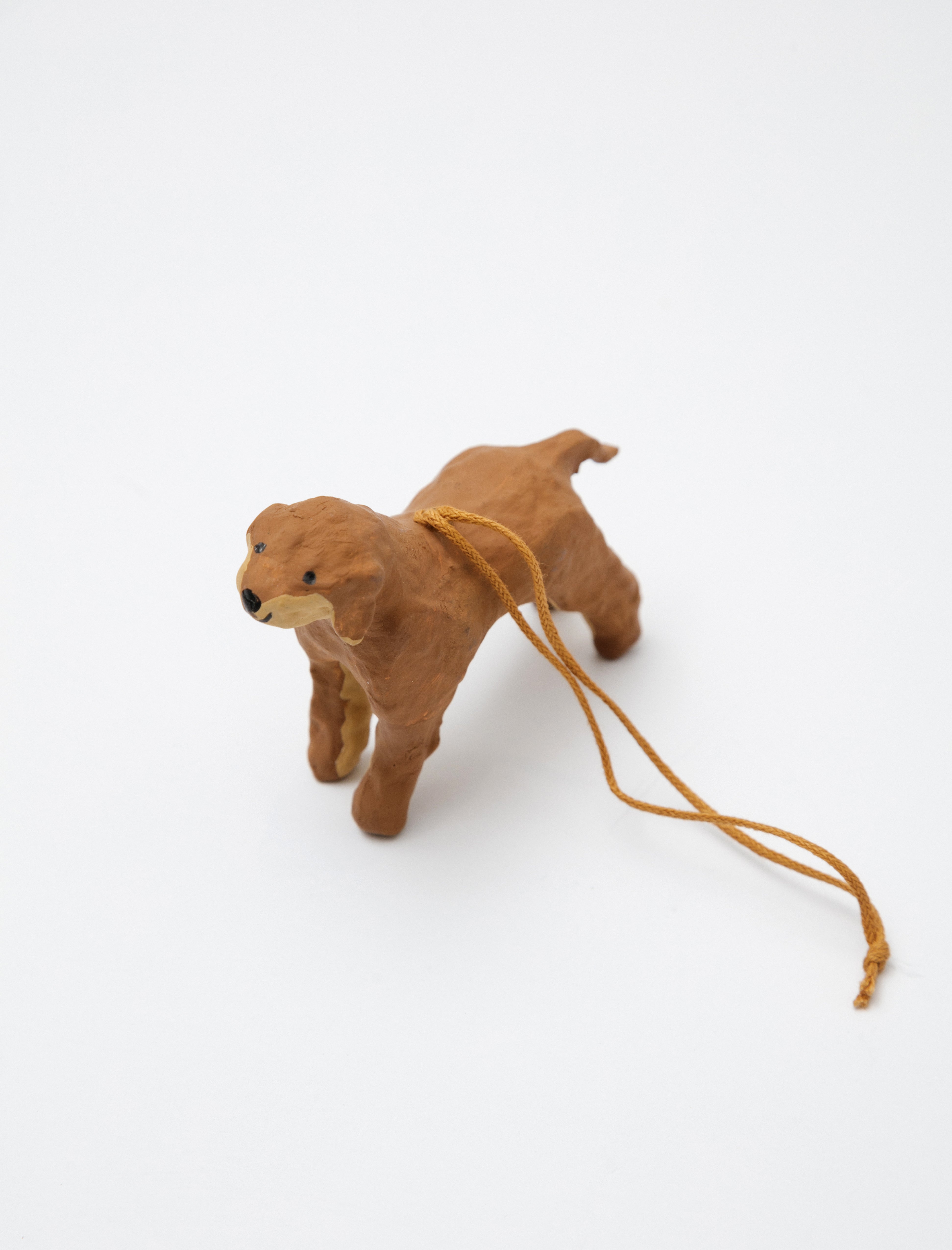 Fog Linen Papier Maché Ornament Dog