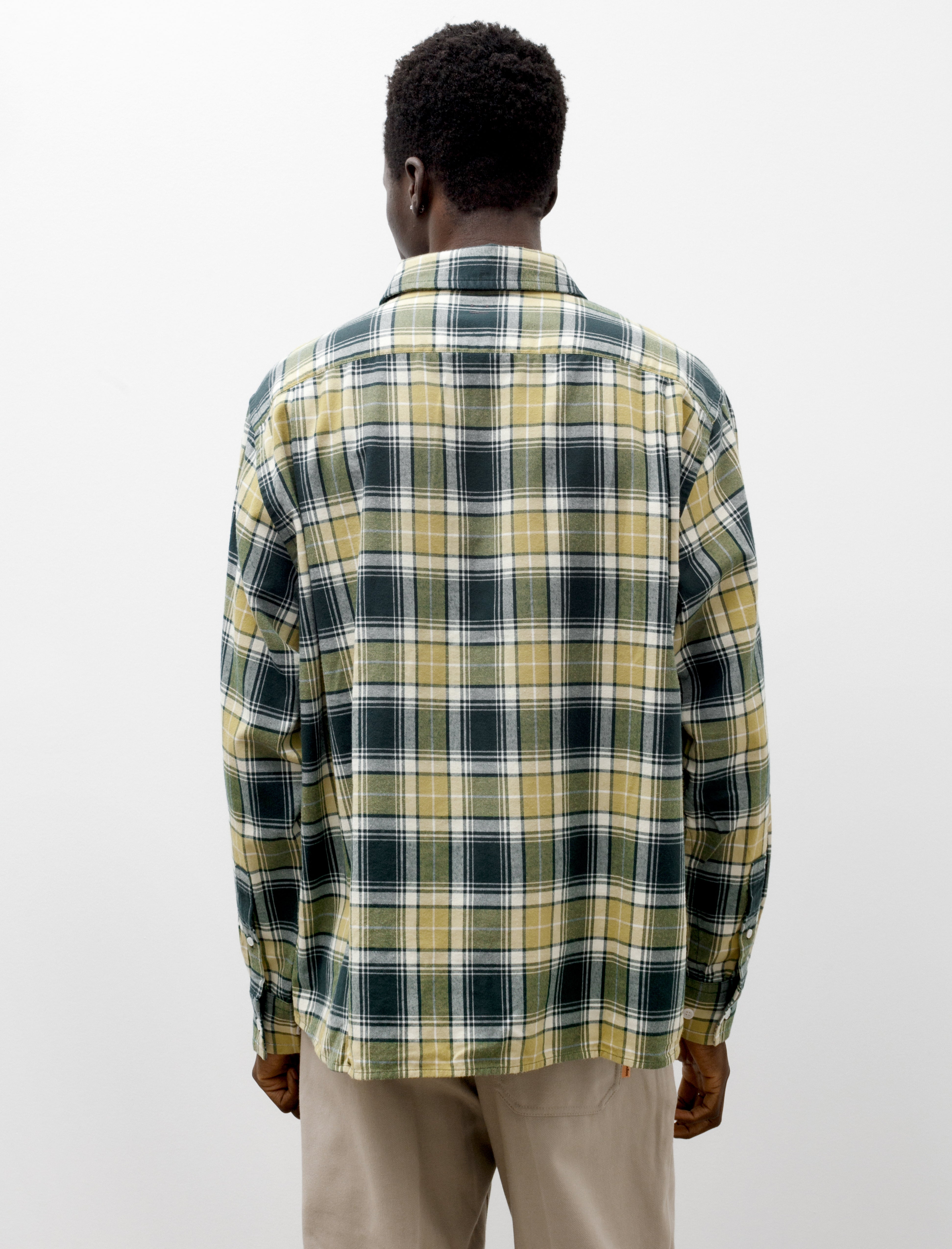 Acne Studios Check Shirt Forest Green Light Green