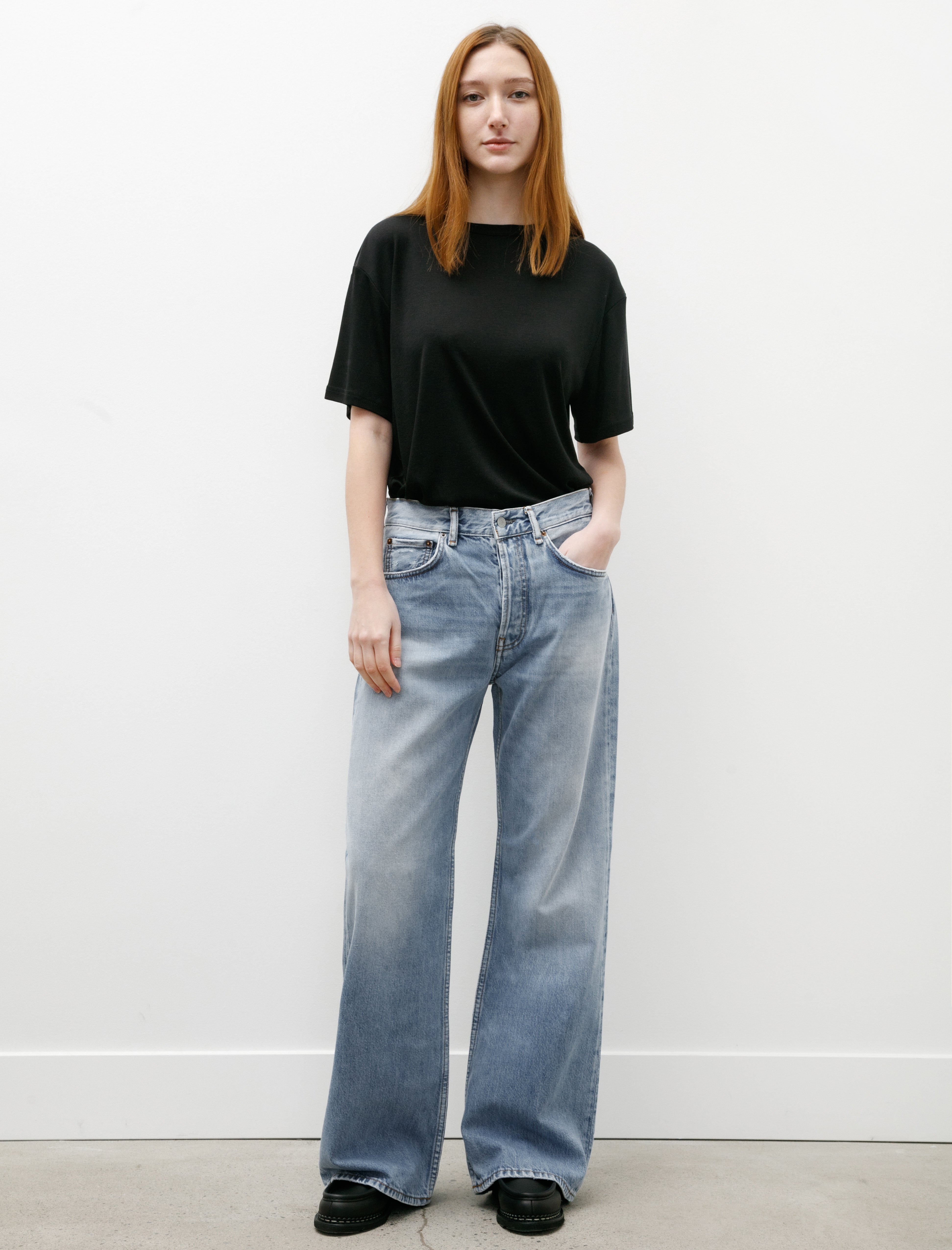 Acne Studios Loose Fit Jeans 2021F Light Blue