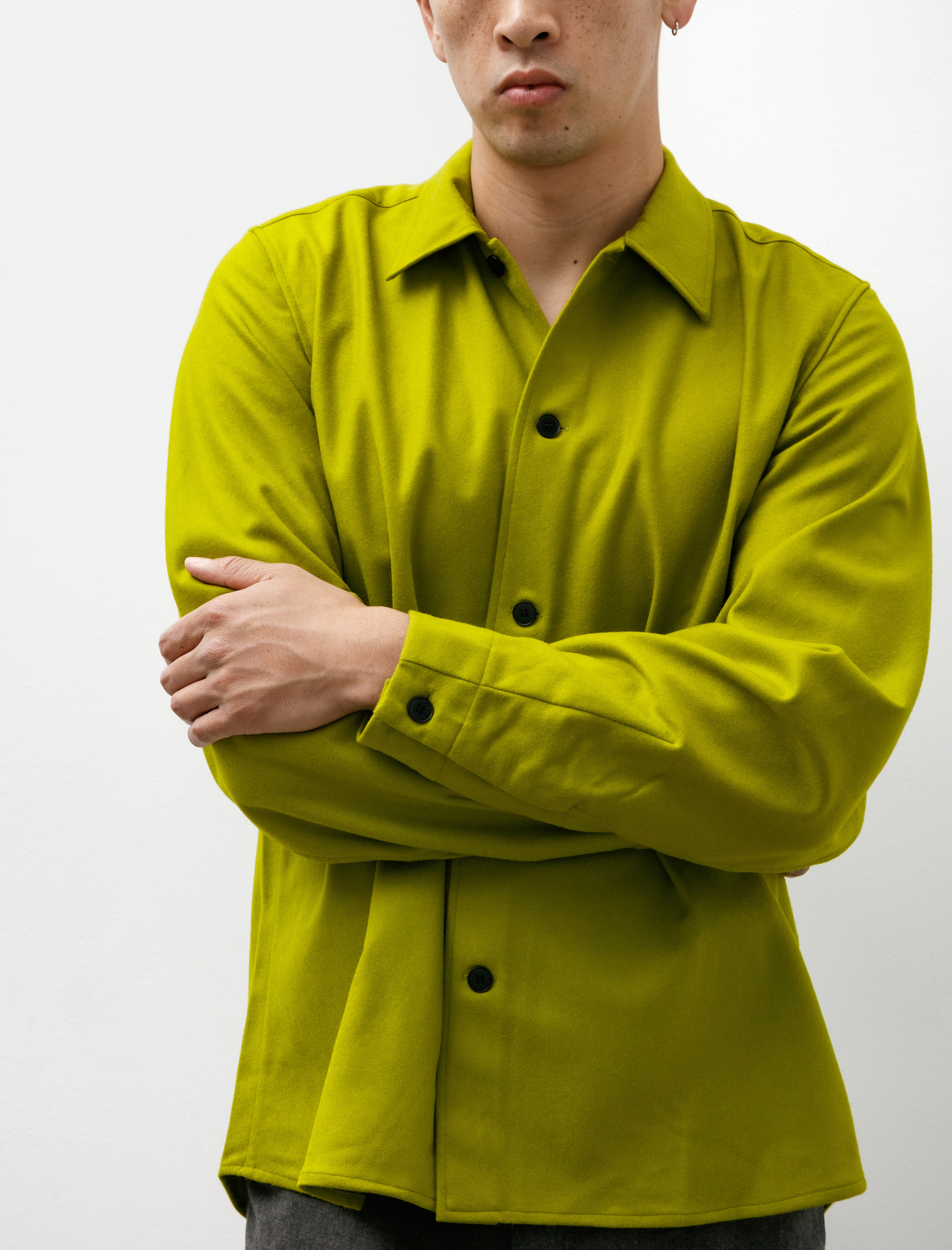 Unkruid Bow Sleeve Shirt Moss Green Fine Loden