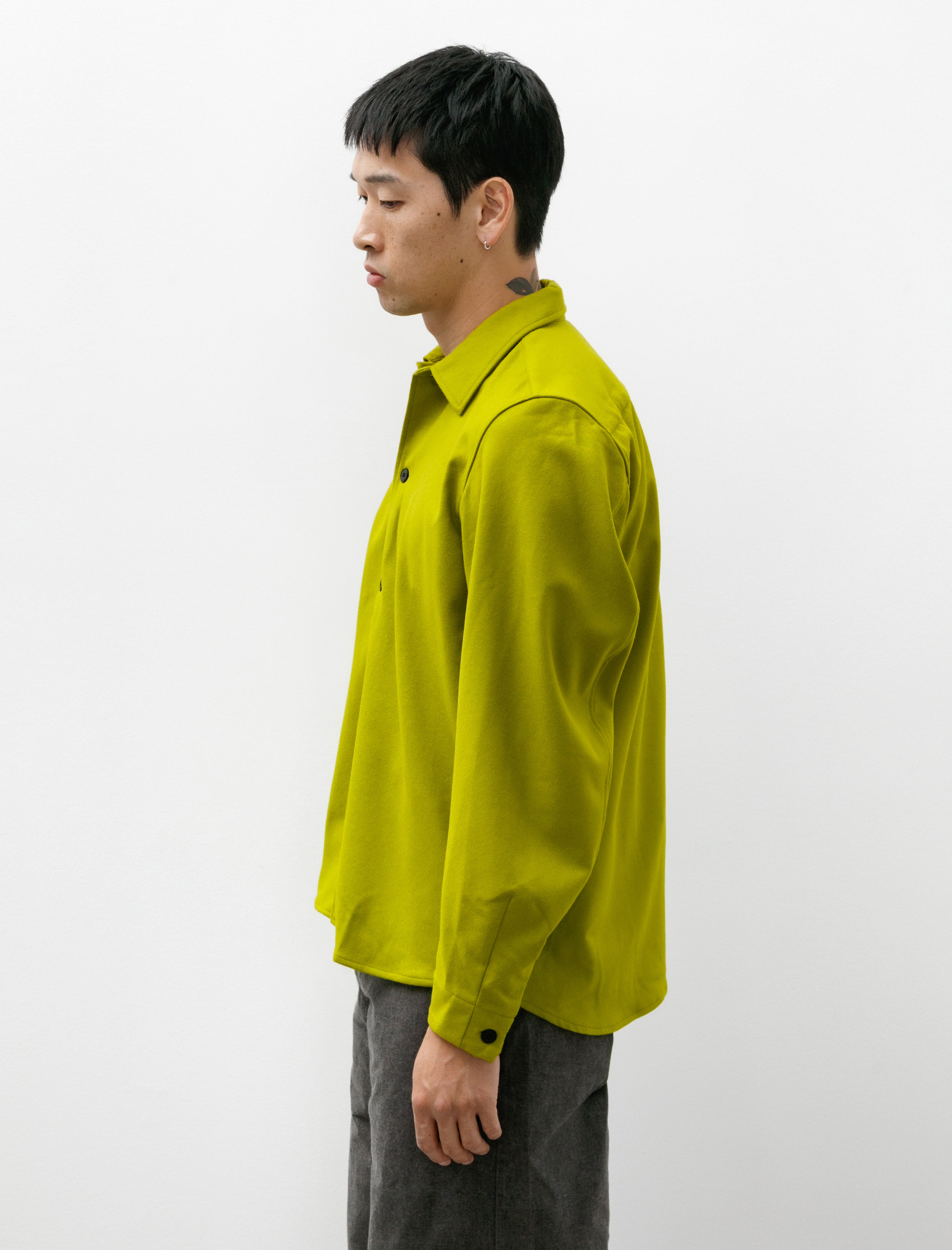 Unkruid Bow Sleeve Shirt Moss Green Fine Loden