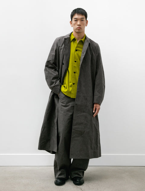 Unkruid Shepards Coat Charcoal Waxed Fine Canvas