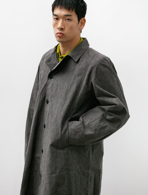 Unkruid Shepards Coat Charcoal Waxed Fine Canvas