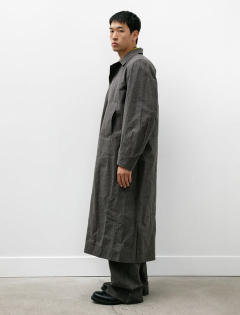 Unkruid Shepards Coat Charcoal Waxed Fine Canvas