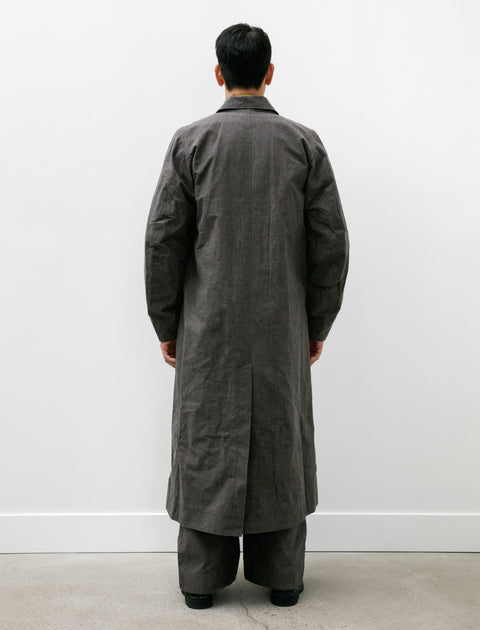 Unkruid Shepards Coat Charcoal Waxed Fine Canvas