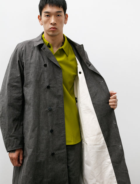 Unkruid Shepards Coat Charcoal Waxed Fine Canvas