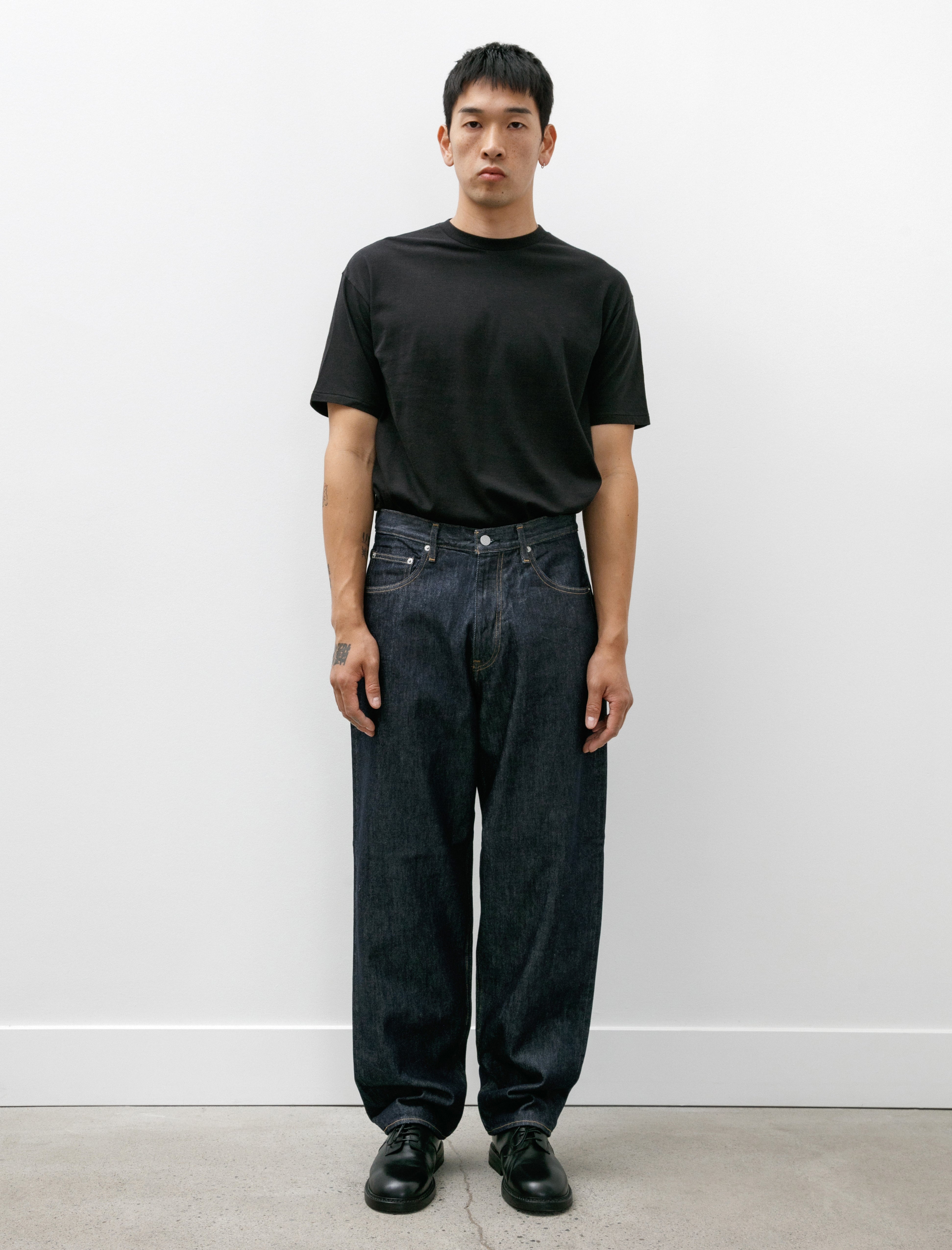 Auralee Hard Twist Denim Wide Pants Indigo