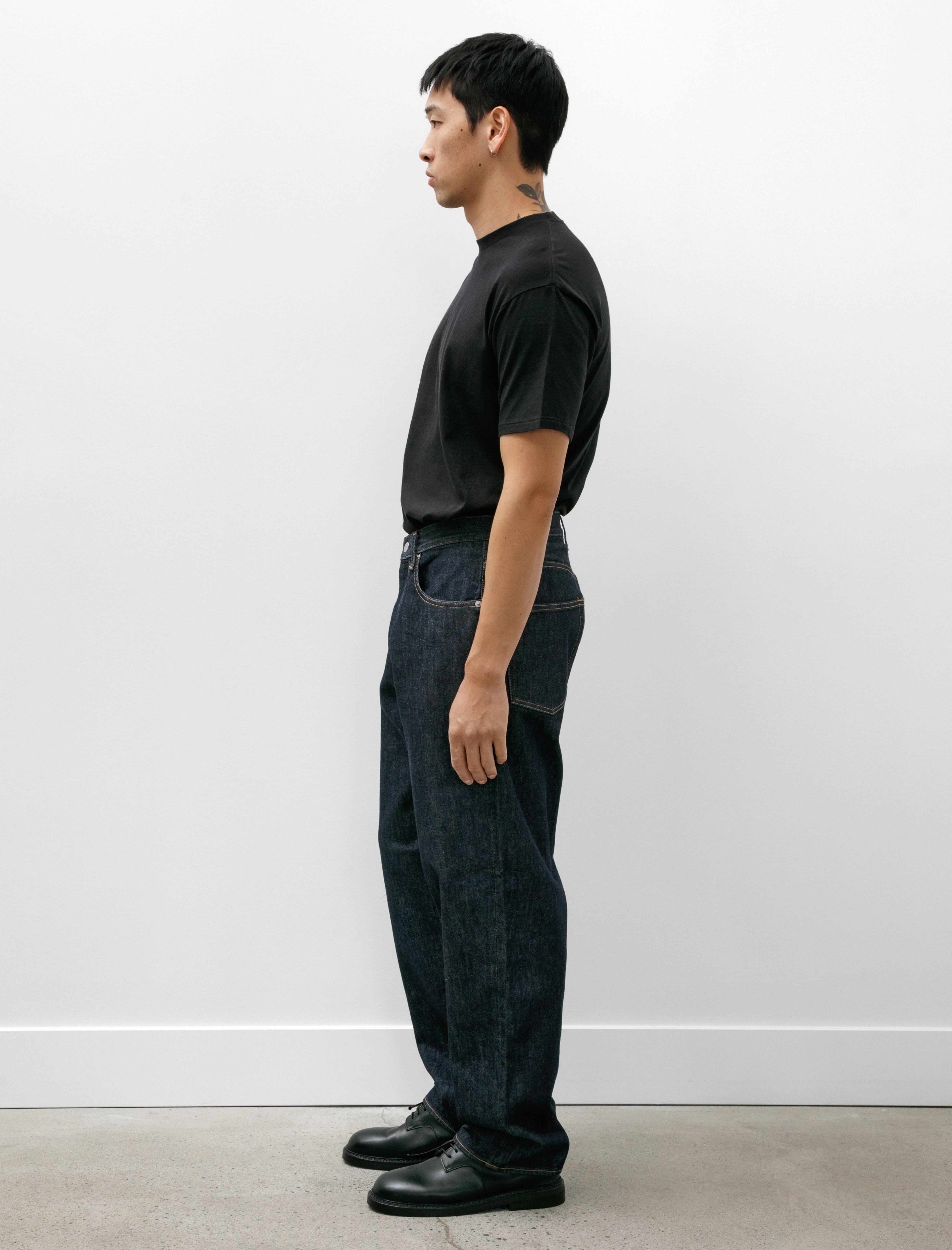 Hard Twist Denim Wide Pants Indigo