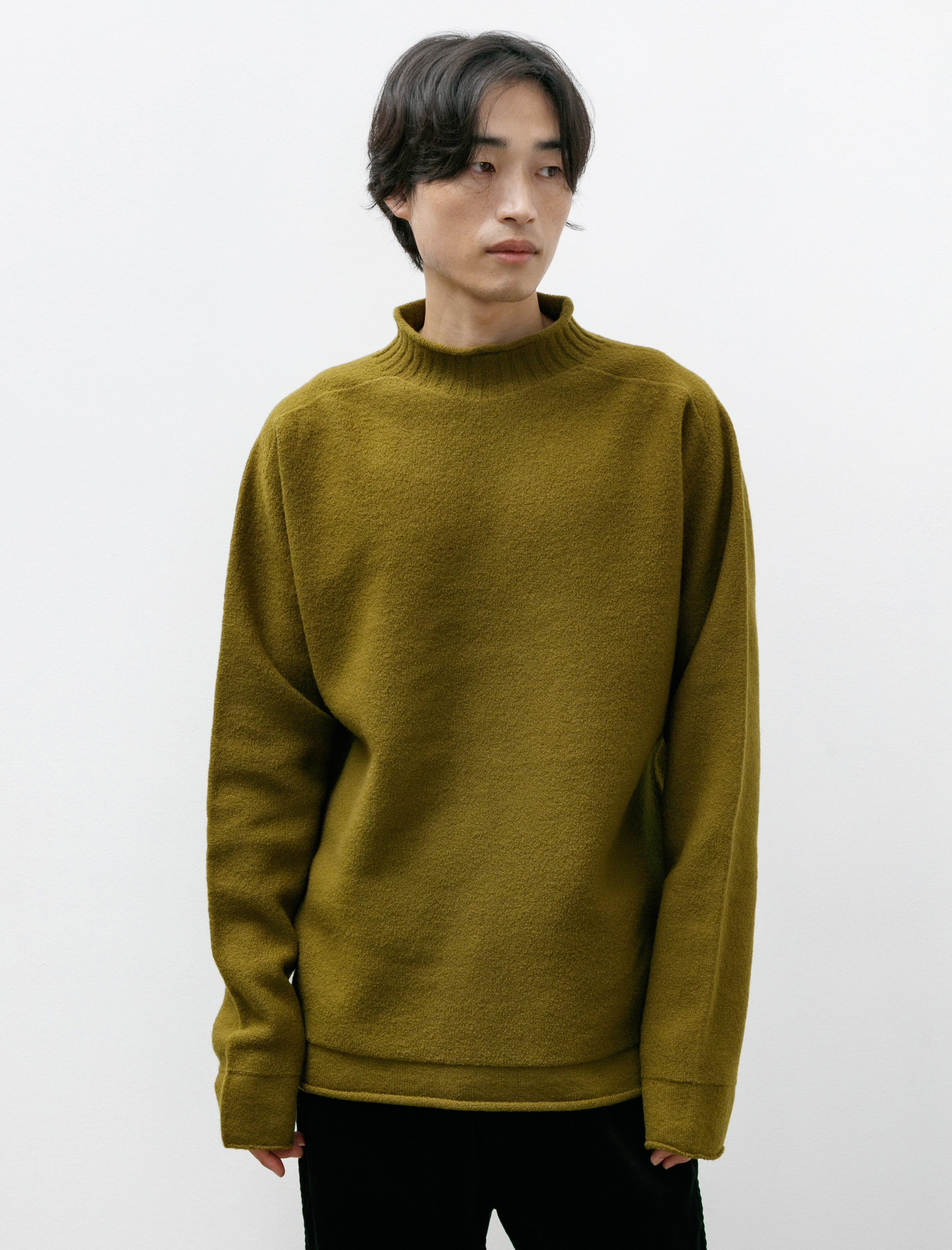 MHL Felted Wool Guernsey Fresh Olive