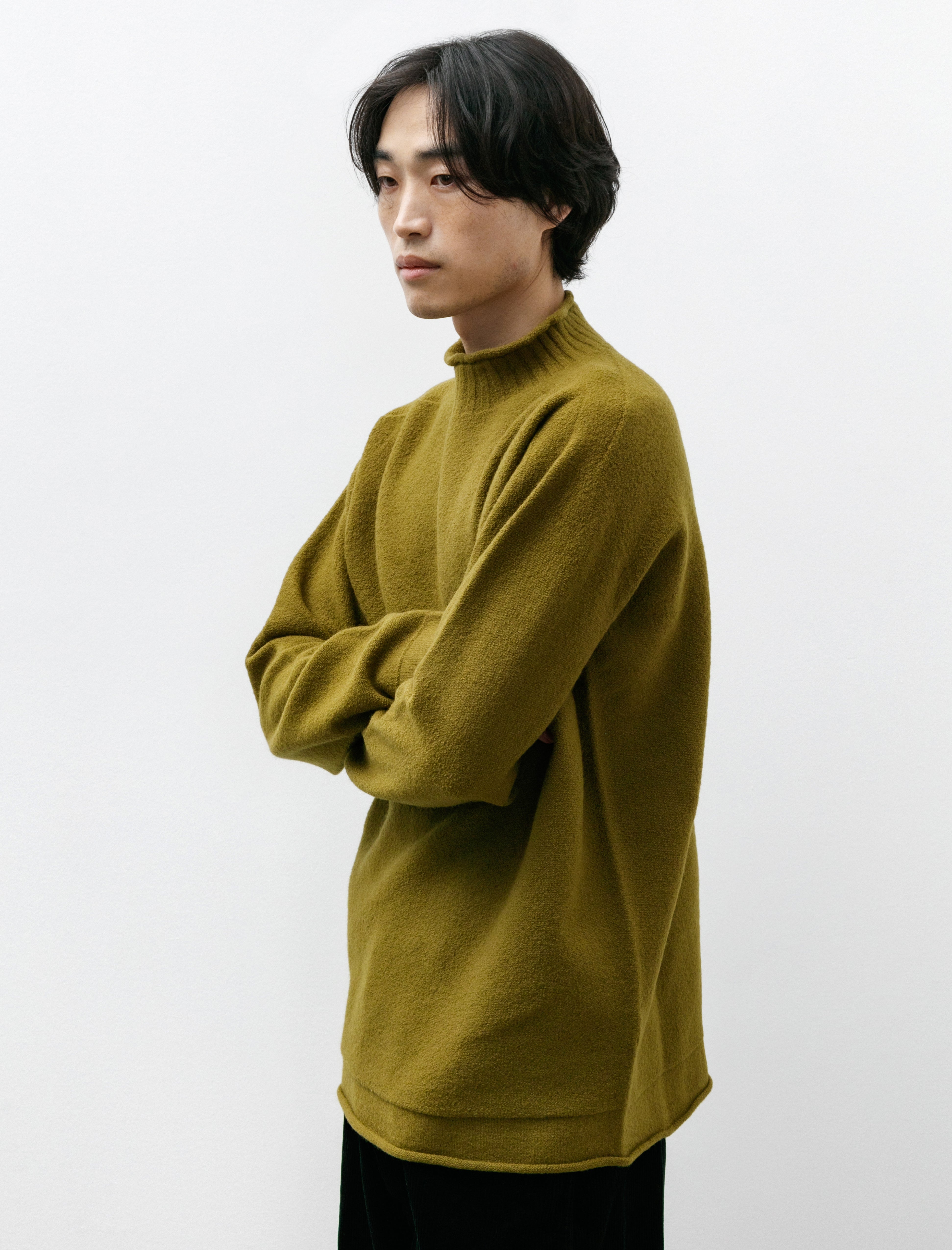 MHL Felted Wool Guernsey Fresh Olive