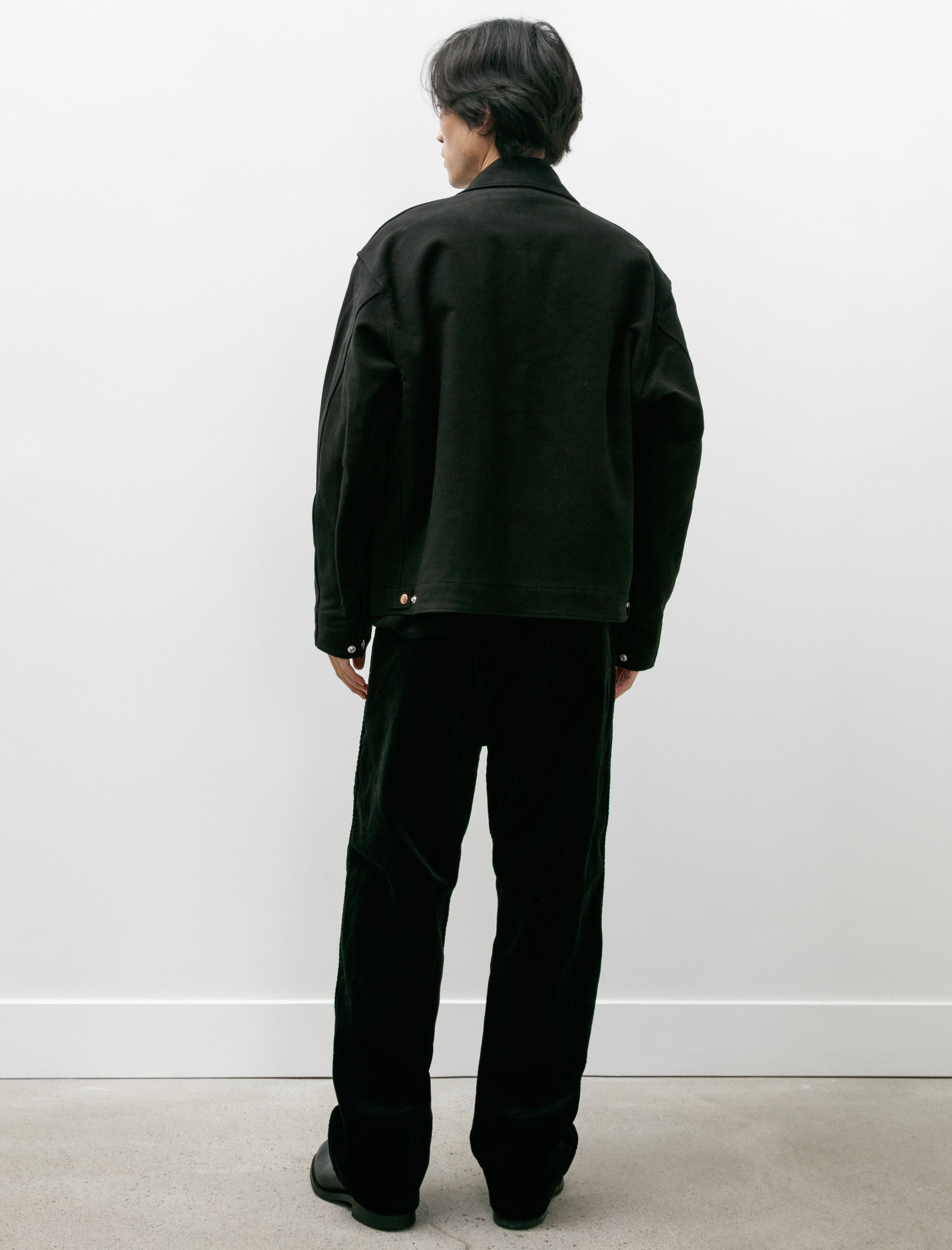 Comoli Corduroy Work Pants Black