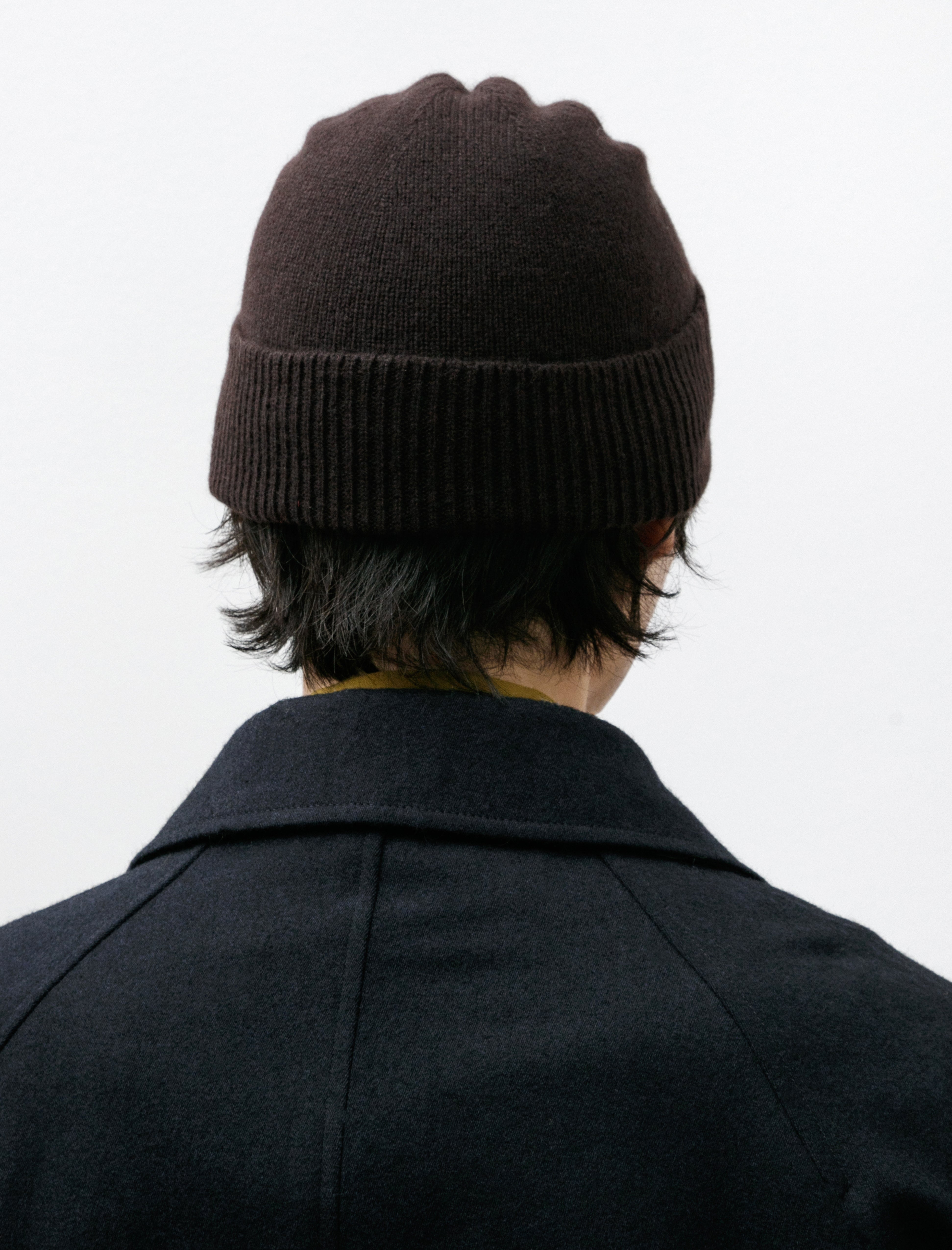 Margaret Howell Fine Gauge Beanie Cashmere Rich Brown