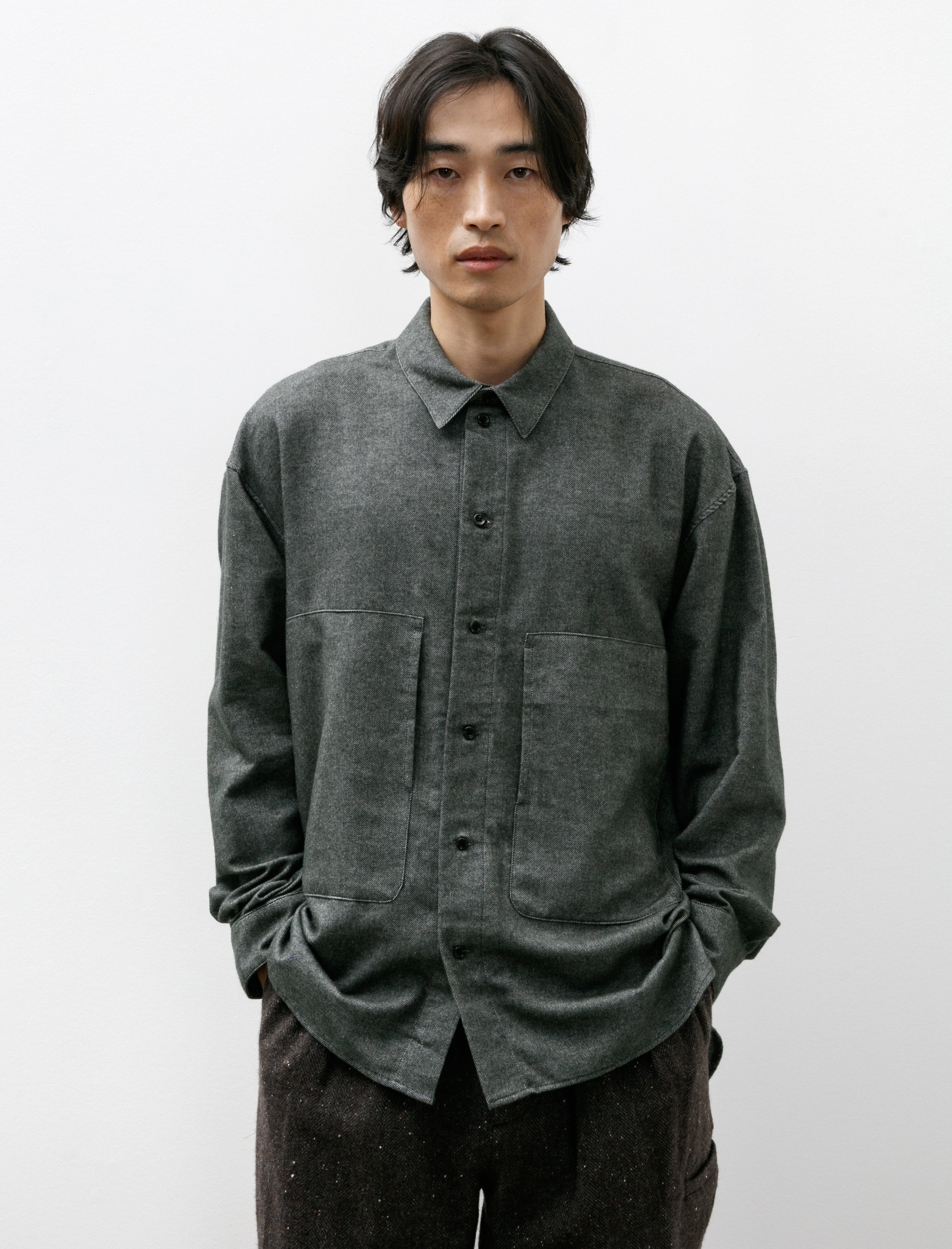 Polyploid Shirt Jacket C Charocal