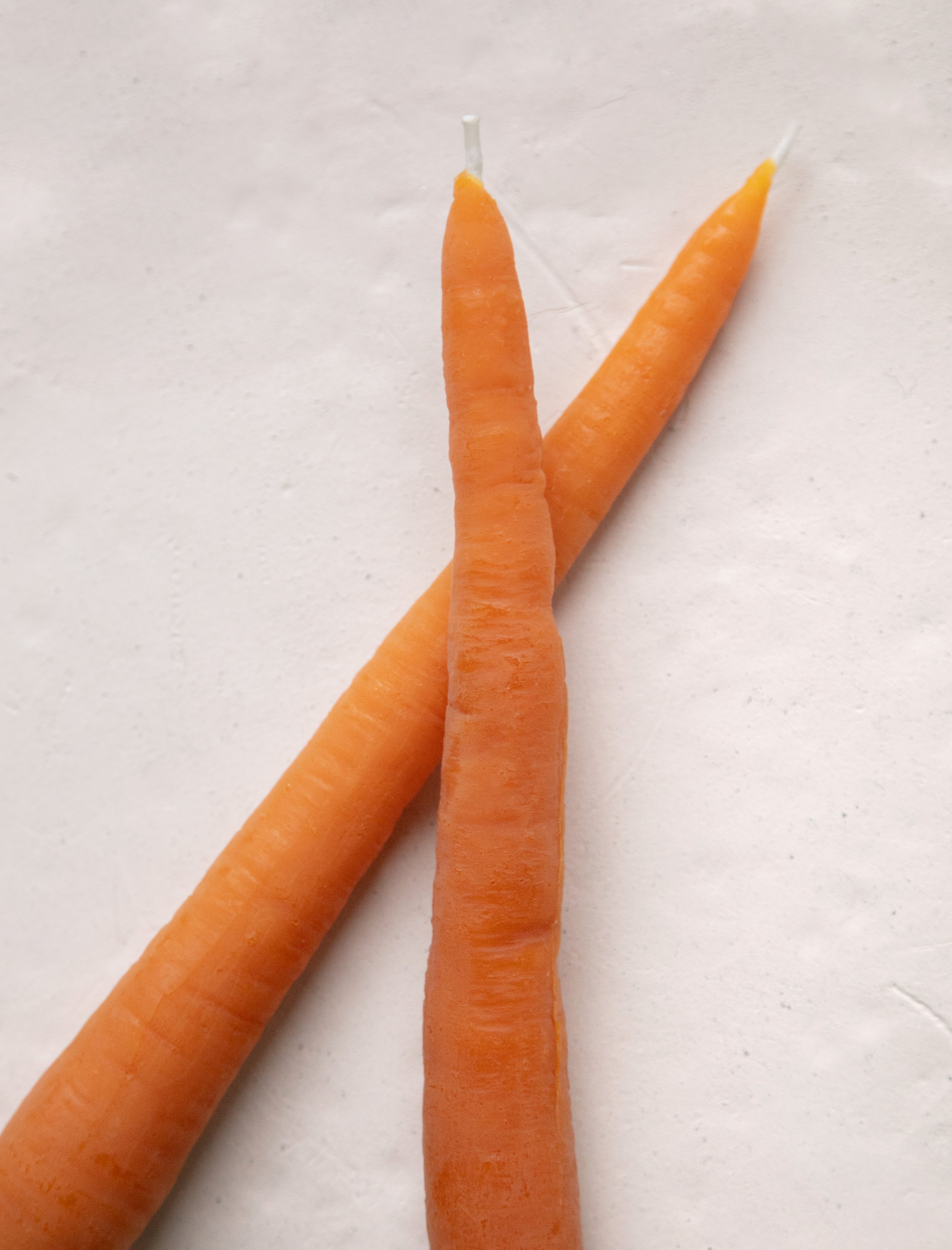 Happy Organics Carrot Taper Candle Pair