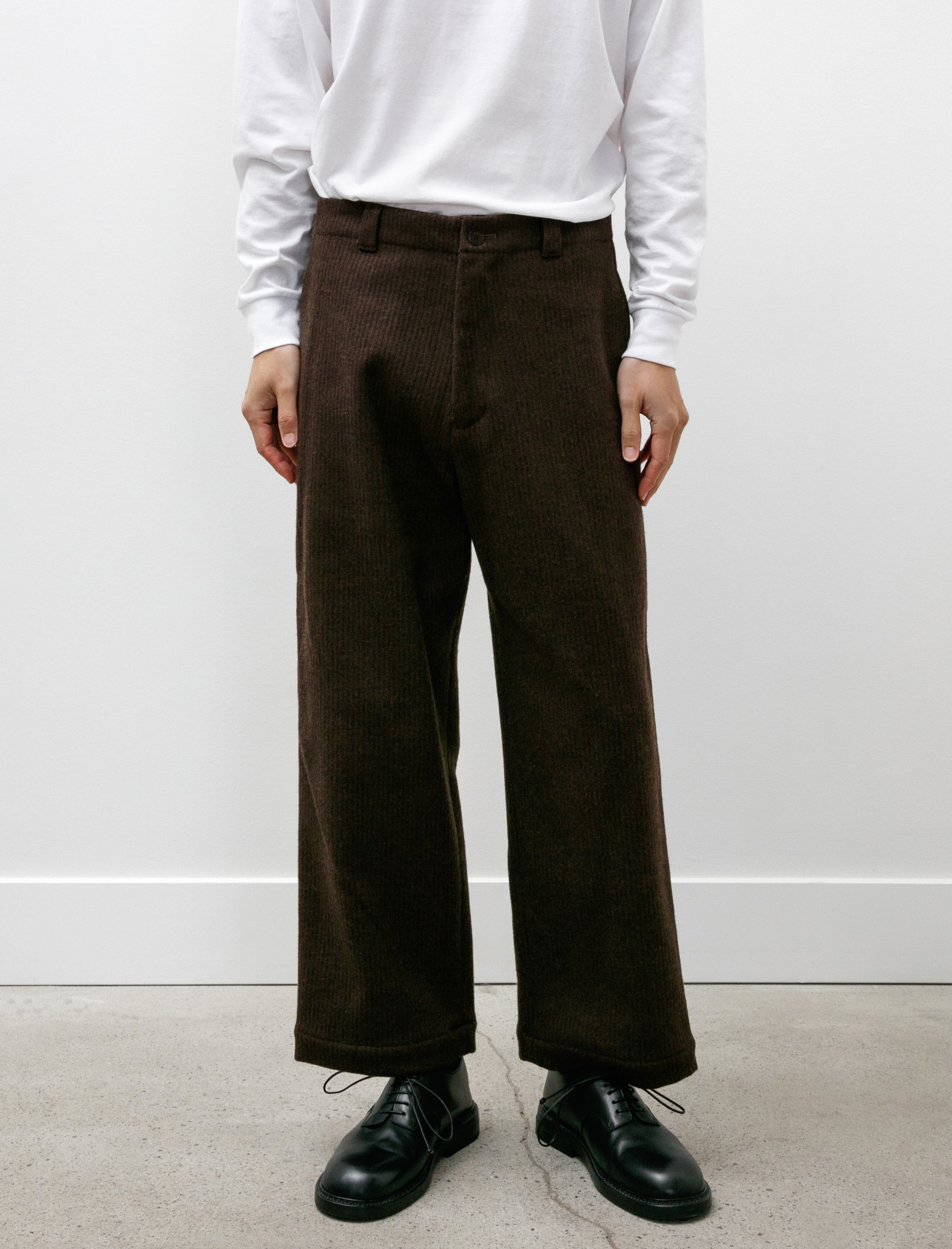 Yoko Sakamoto Beach Cloth Work Trousers Brown