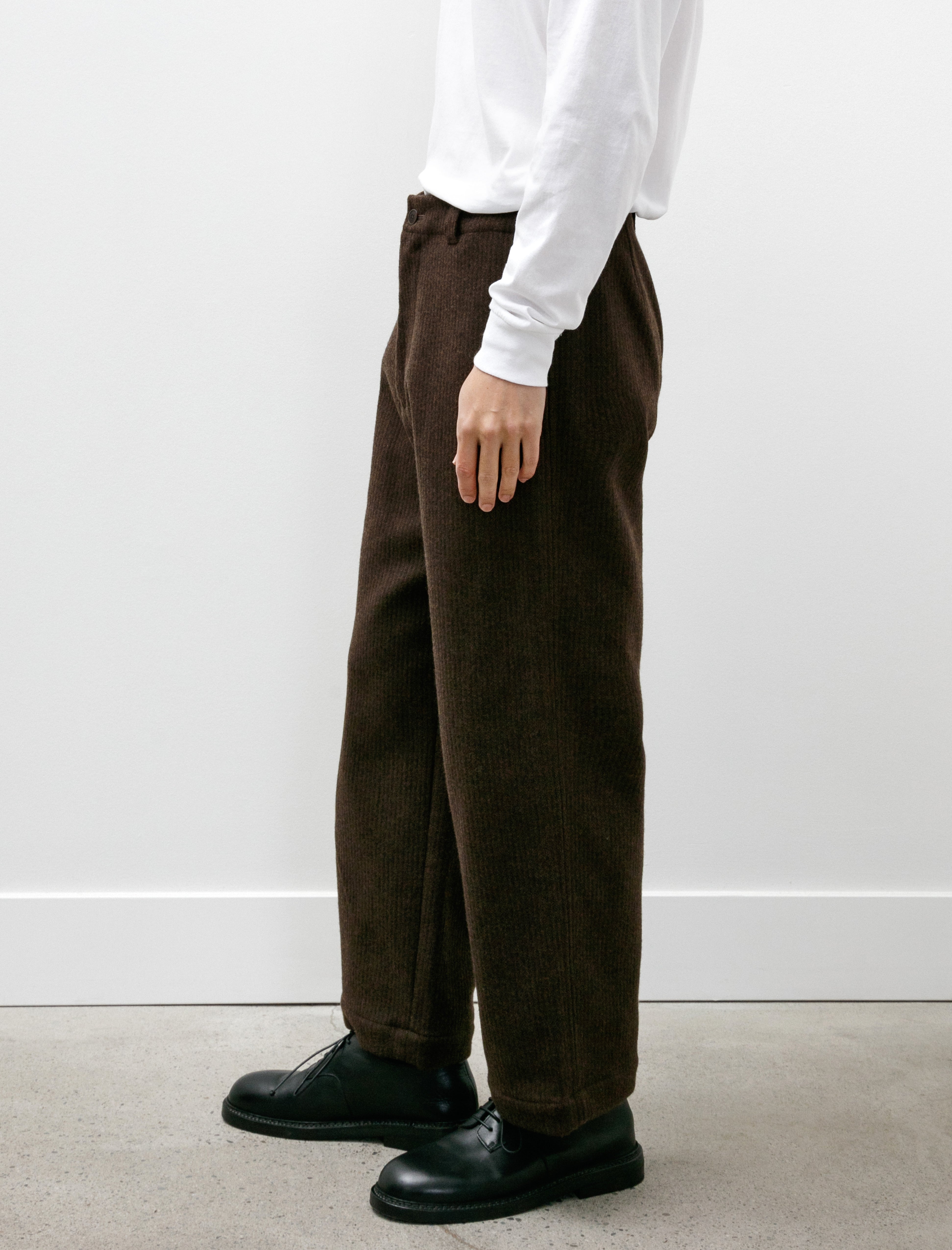 Yoko Sakamoto Beach Cloth Work Trousers Brown