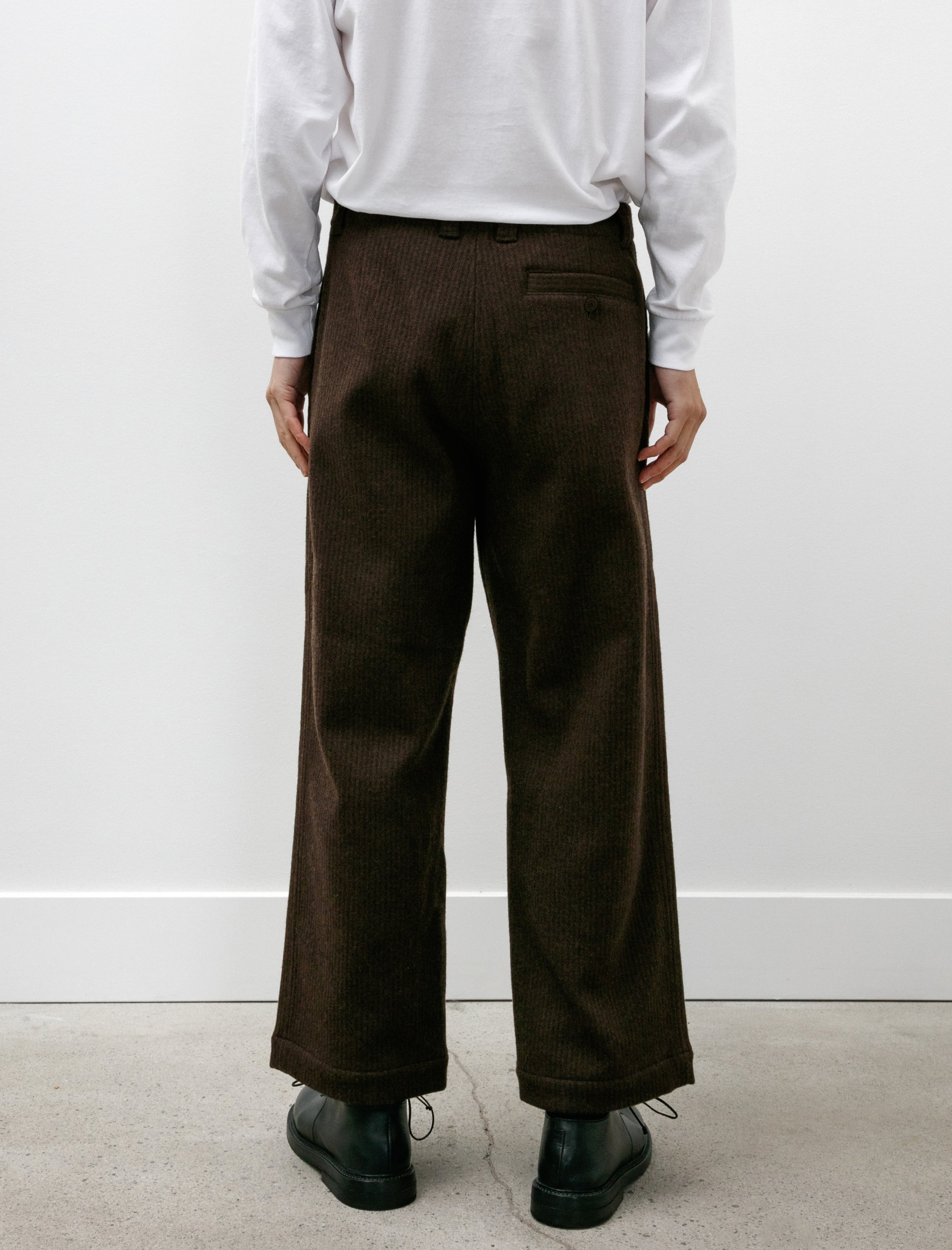 Yoko Sakamoto Beach Cloth Work Trousers Brown