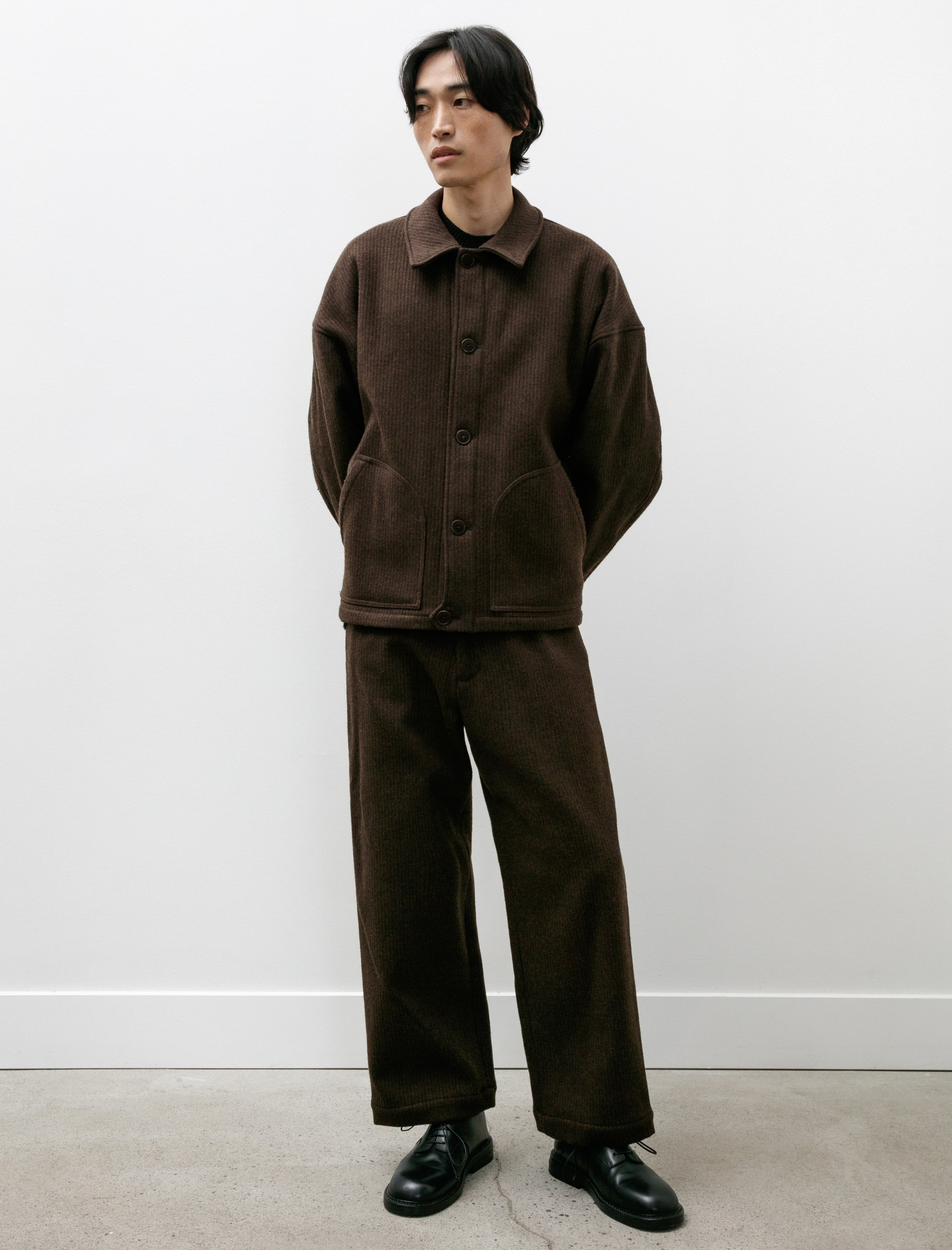 Yoko Sakamoto Beach Cloth Work Trousers Brown