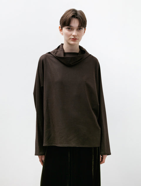 Dusan Batwing Oversized T-Neck Brown