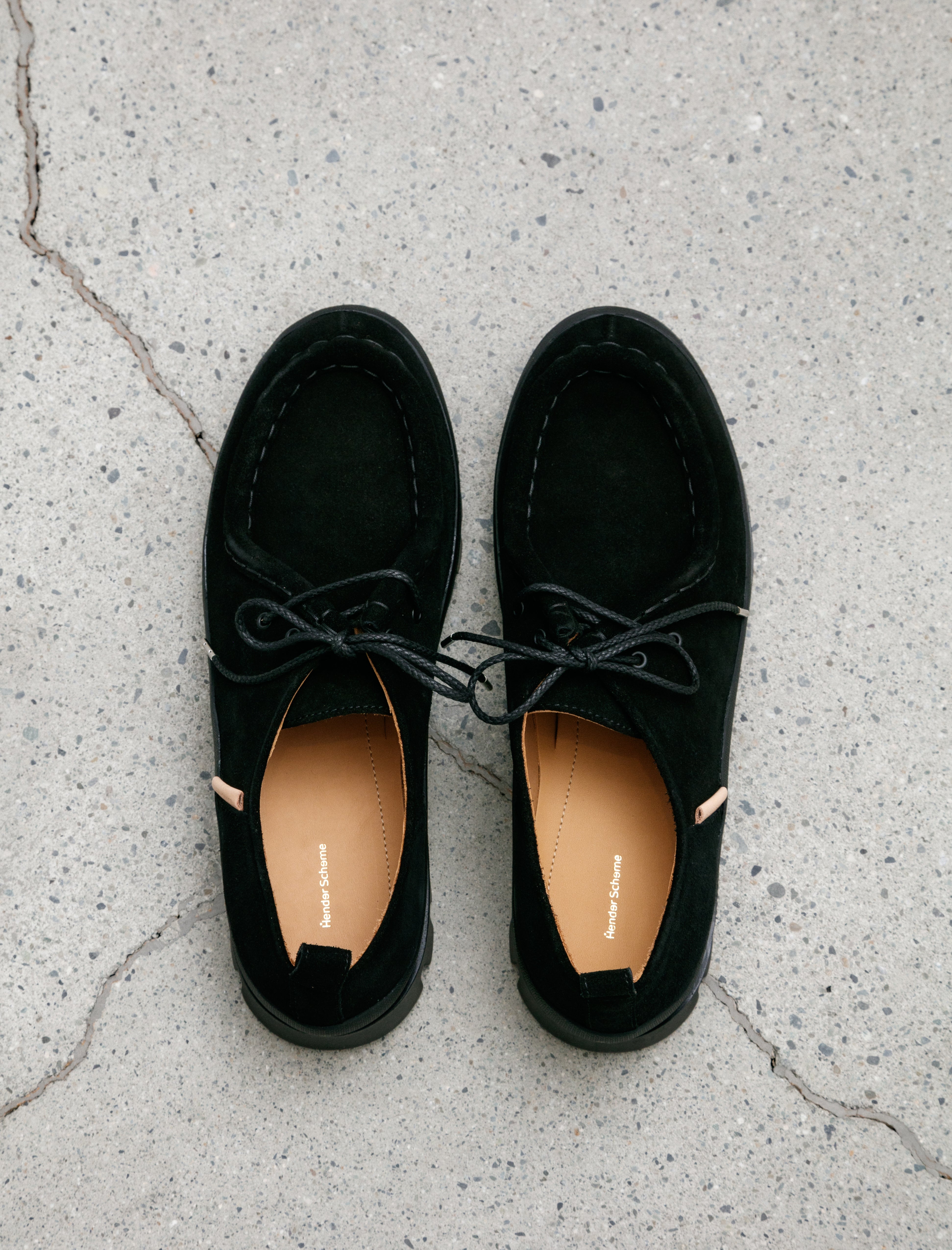 Hender Scheme Tirolean #2146 Black Suede