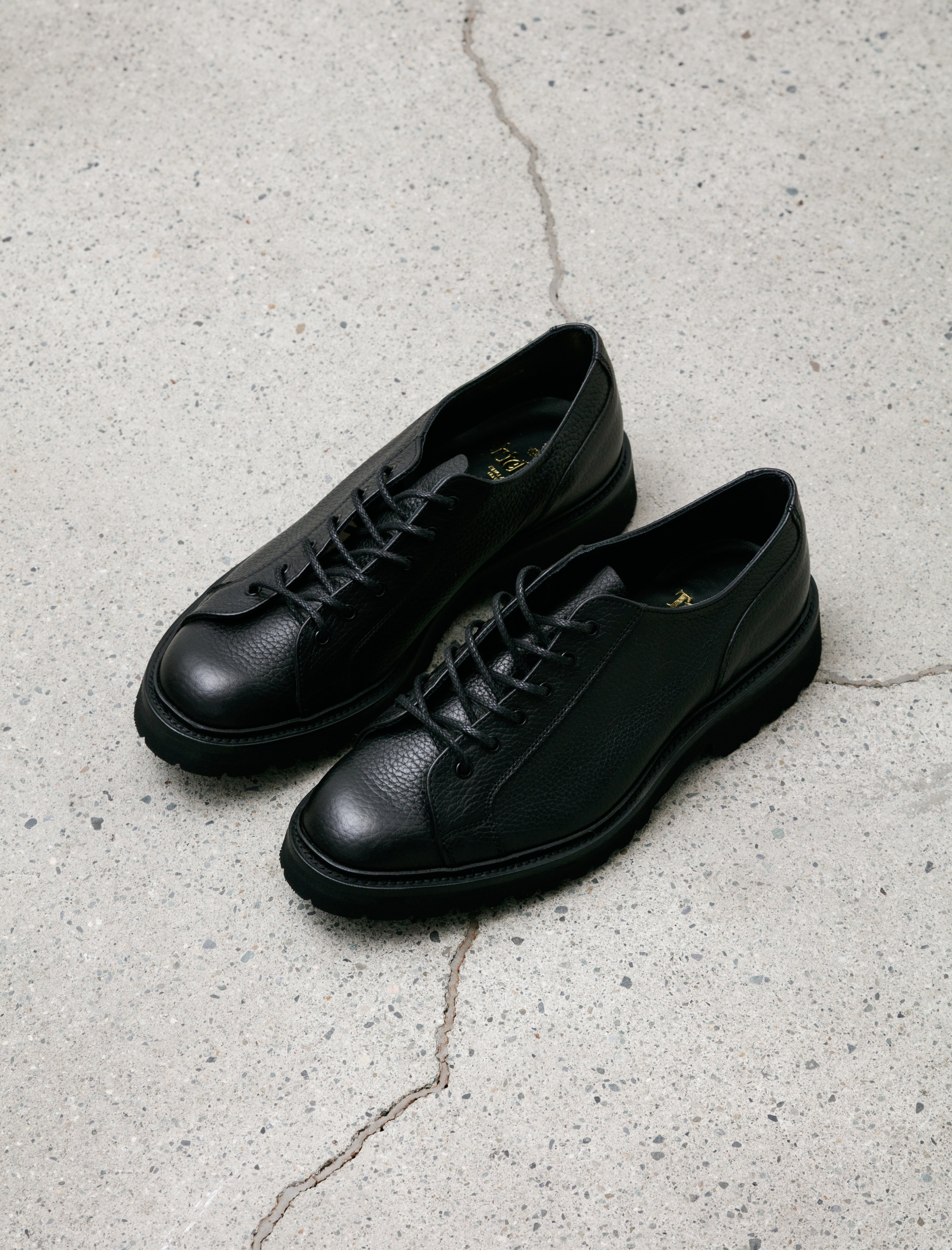 James Coward x Trickers Monkey Shoe Black Mufflone Vi Lite