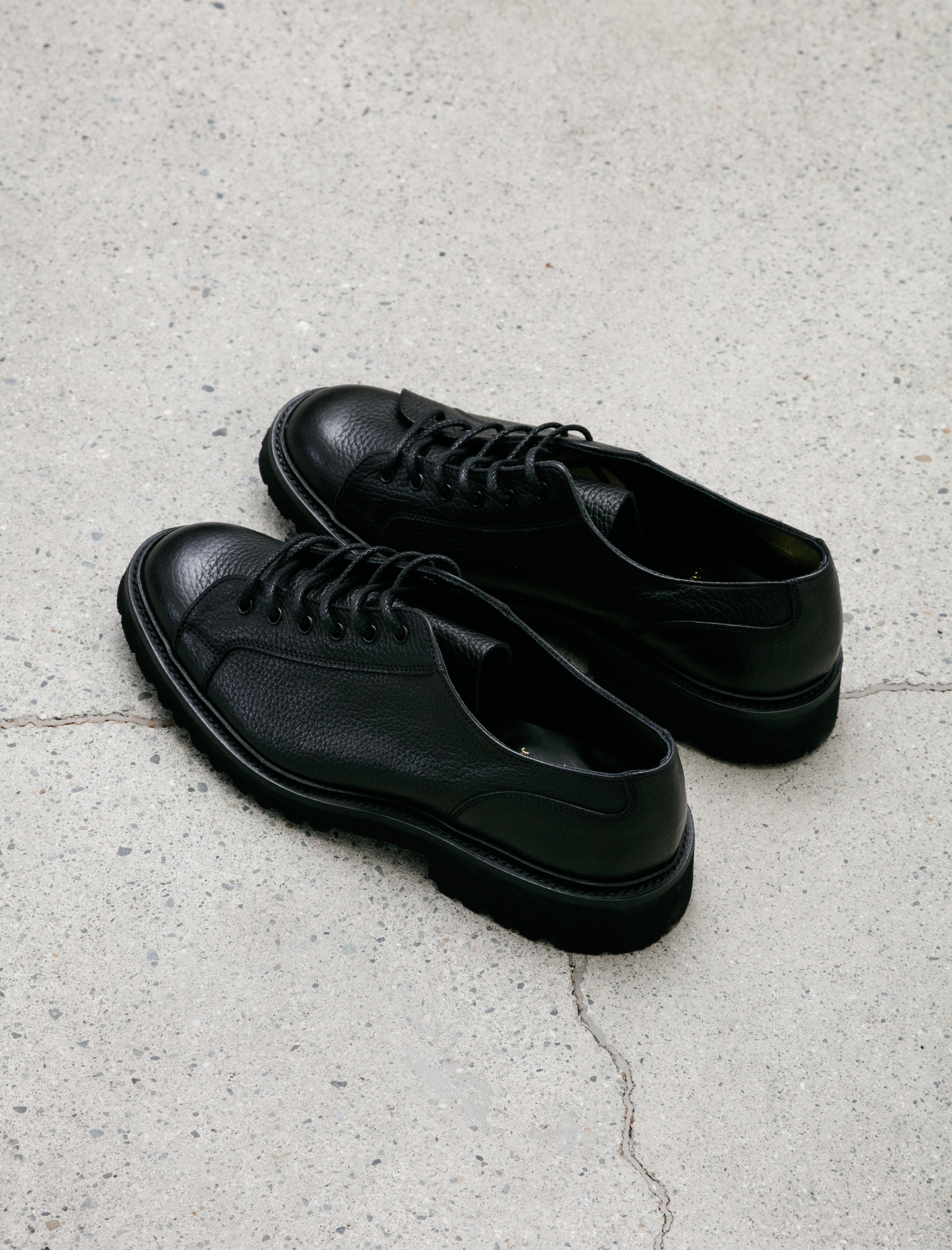 James Coward x Trickers Monkey Shoe Black Mufflone Vi Lite