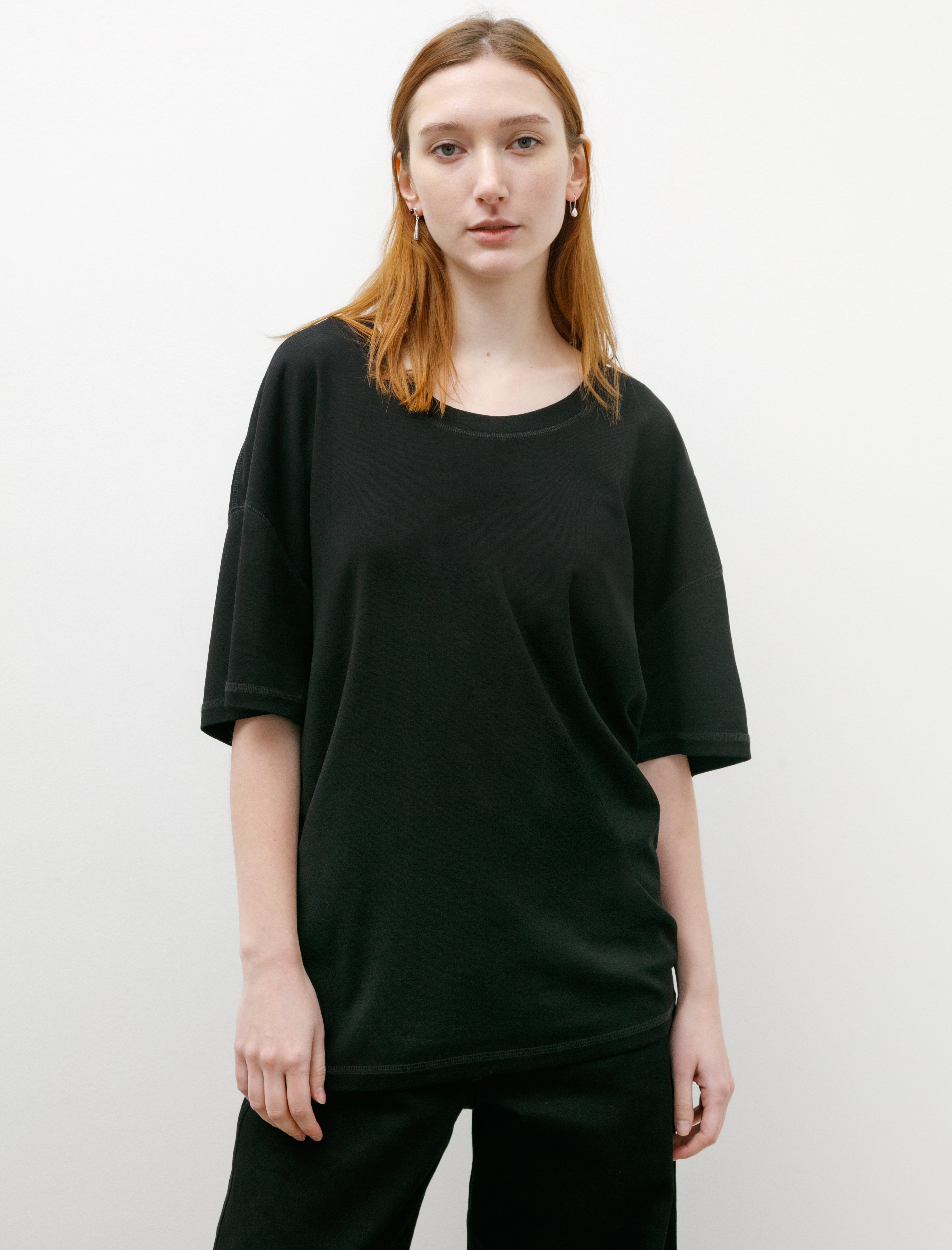 Lemaire Rib T-Shirt Black