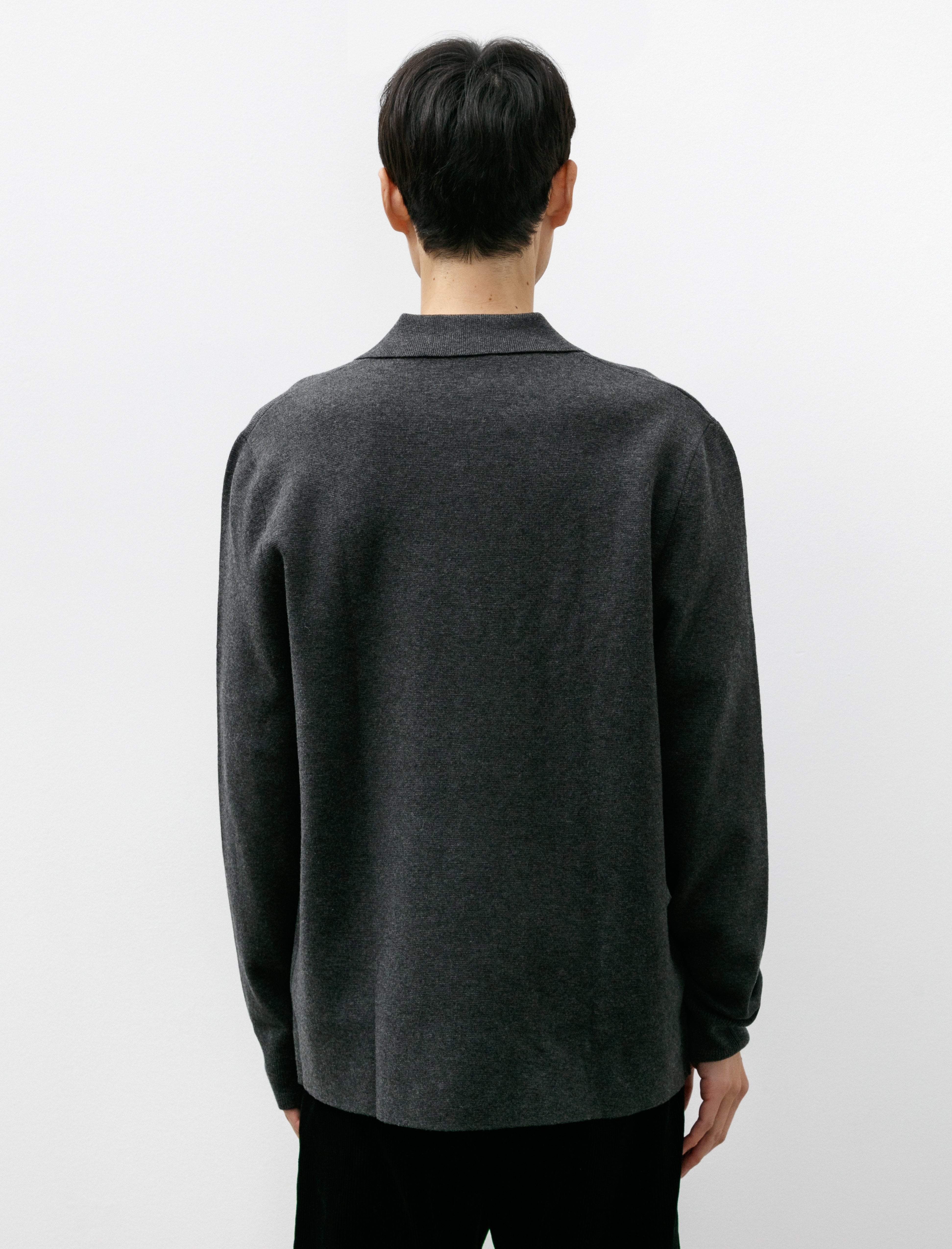 Norse Projects Nicolai Merino Cotton Milano Jacket Dark Grey Melange