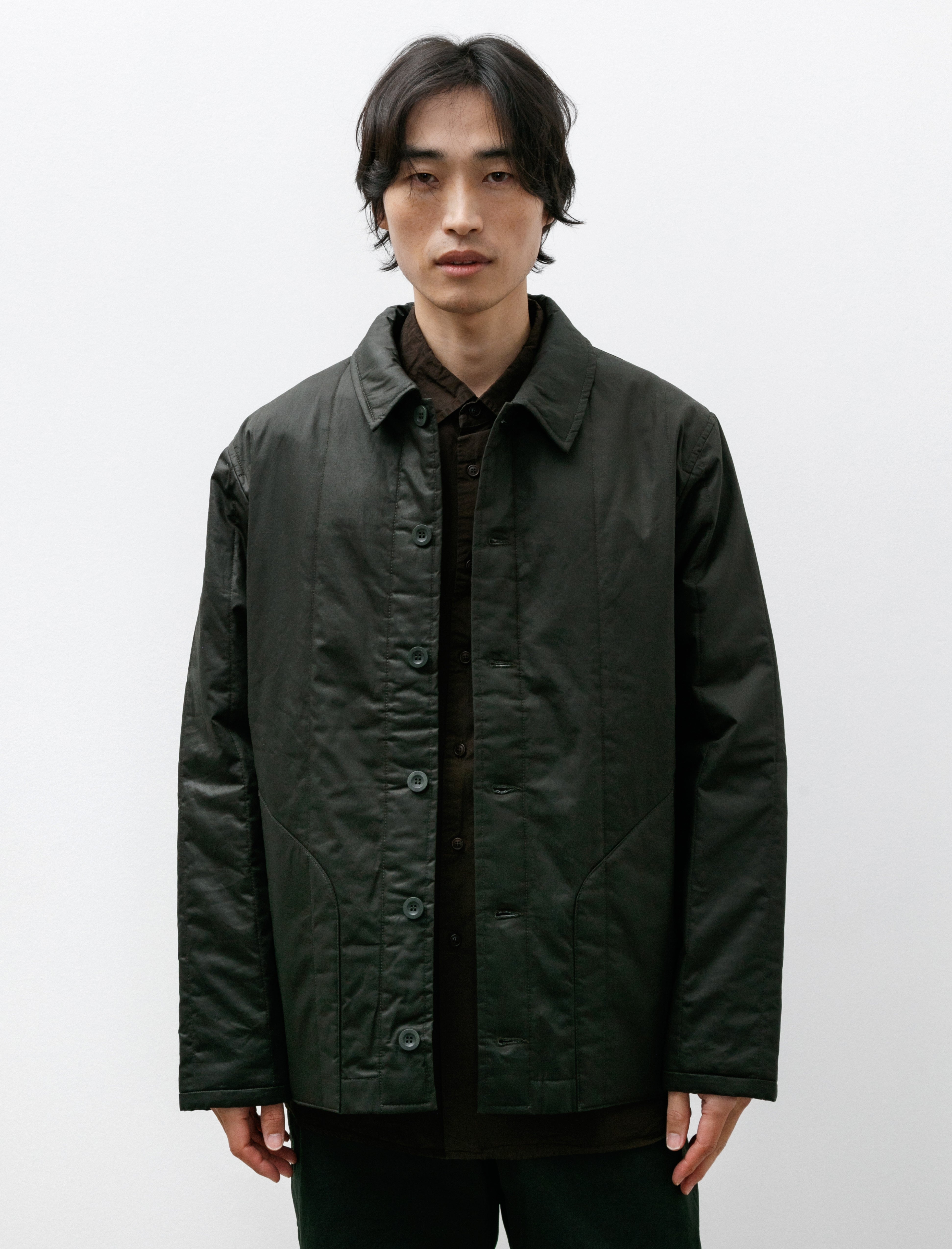 Casey Casey Ikla Jacket Lacqed Dark Khaki