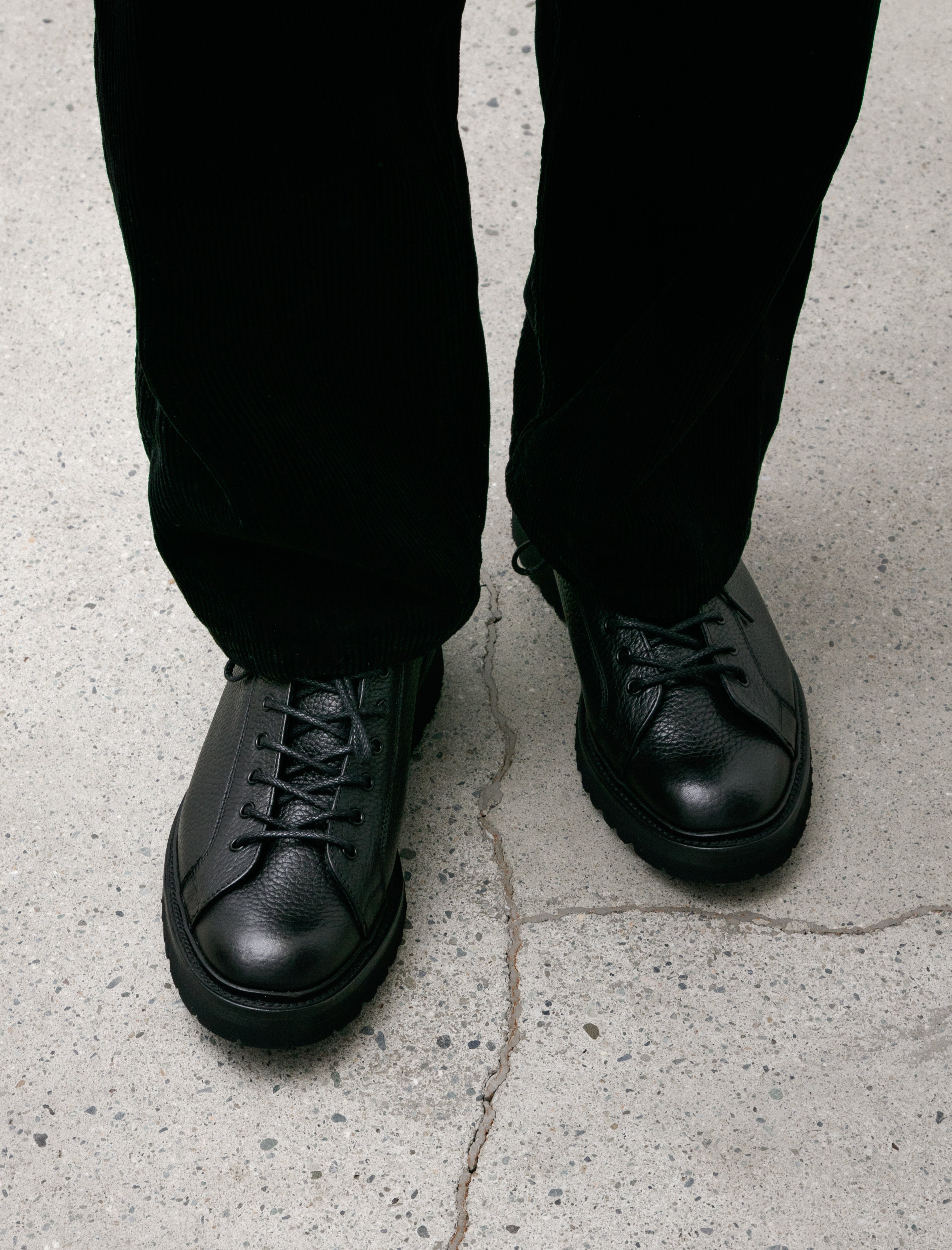 James Coward x Trickers Monkey Shoe Black Mufflone Vi Lite