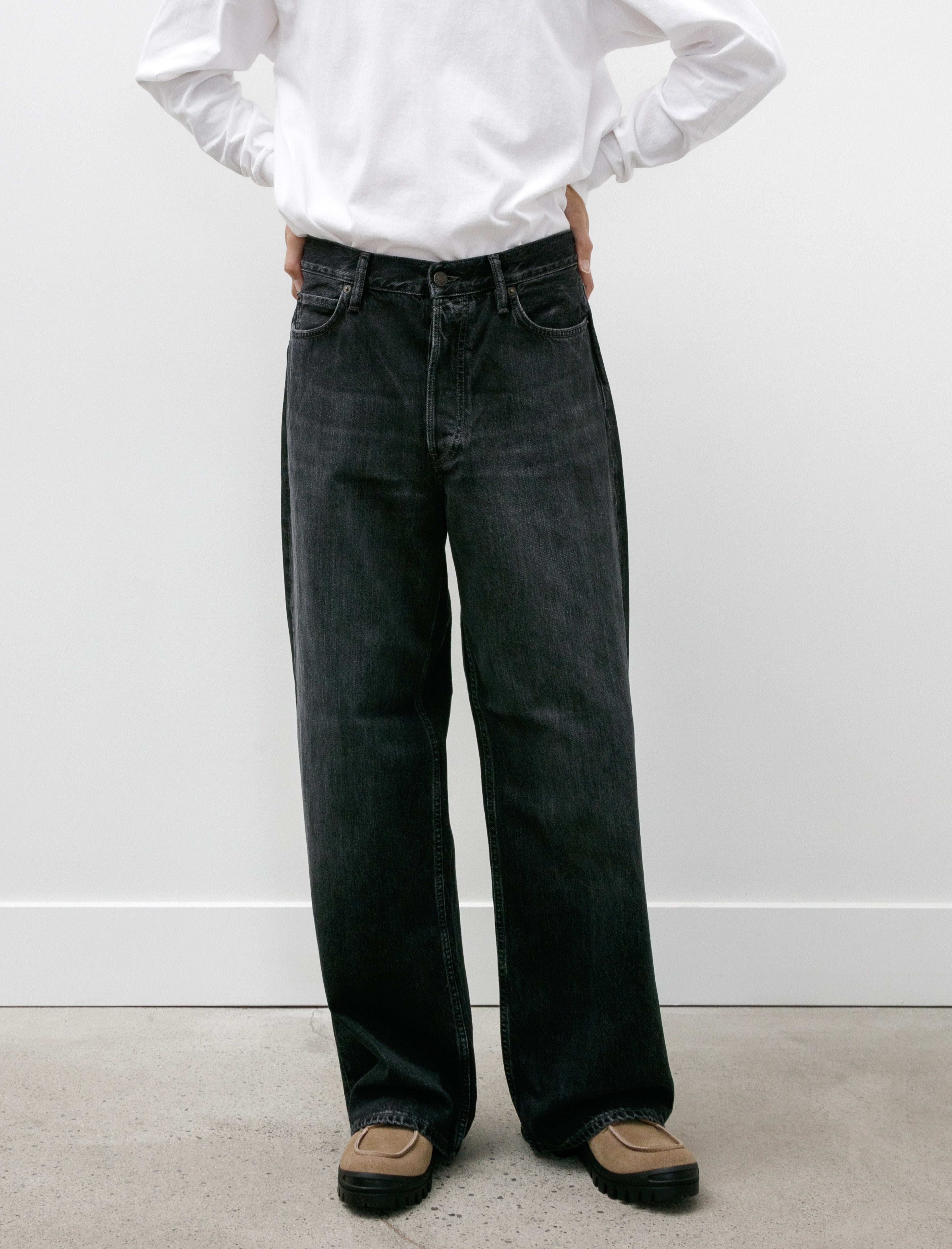 Acne Studios 1981M Loose Fit Jeans Black