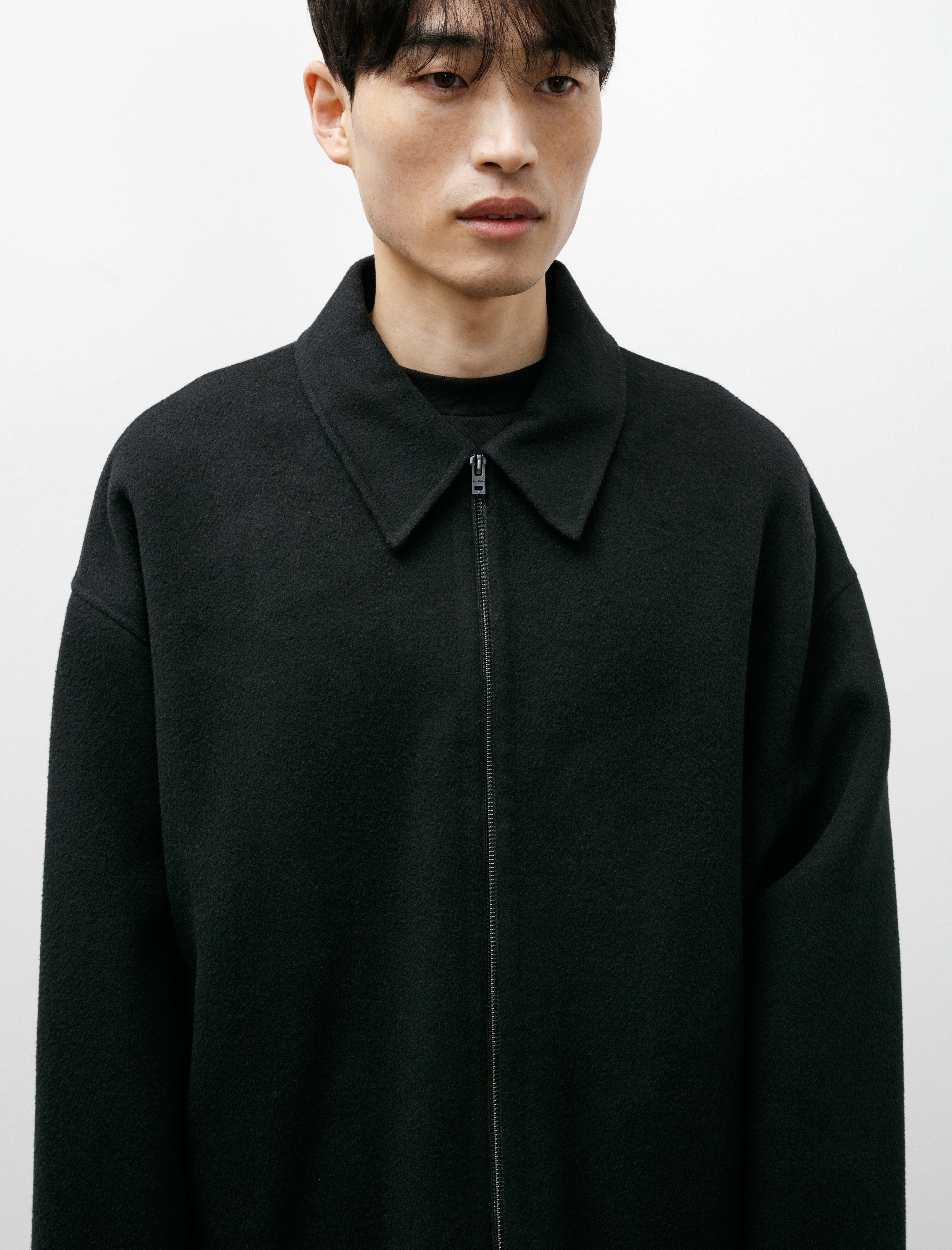 Acne Studios Wool Zipper Jacket Black