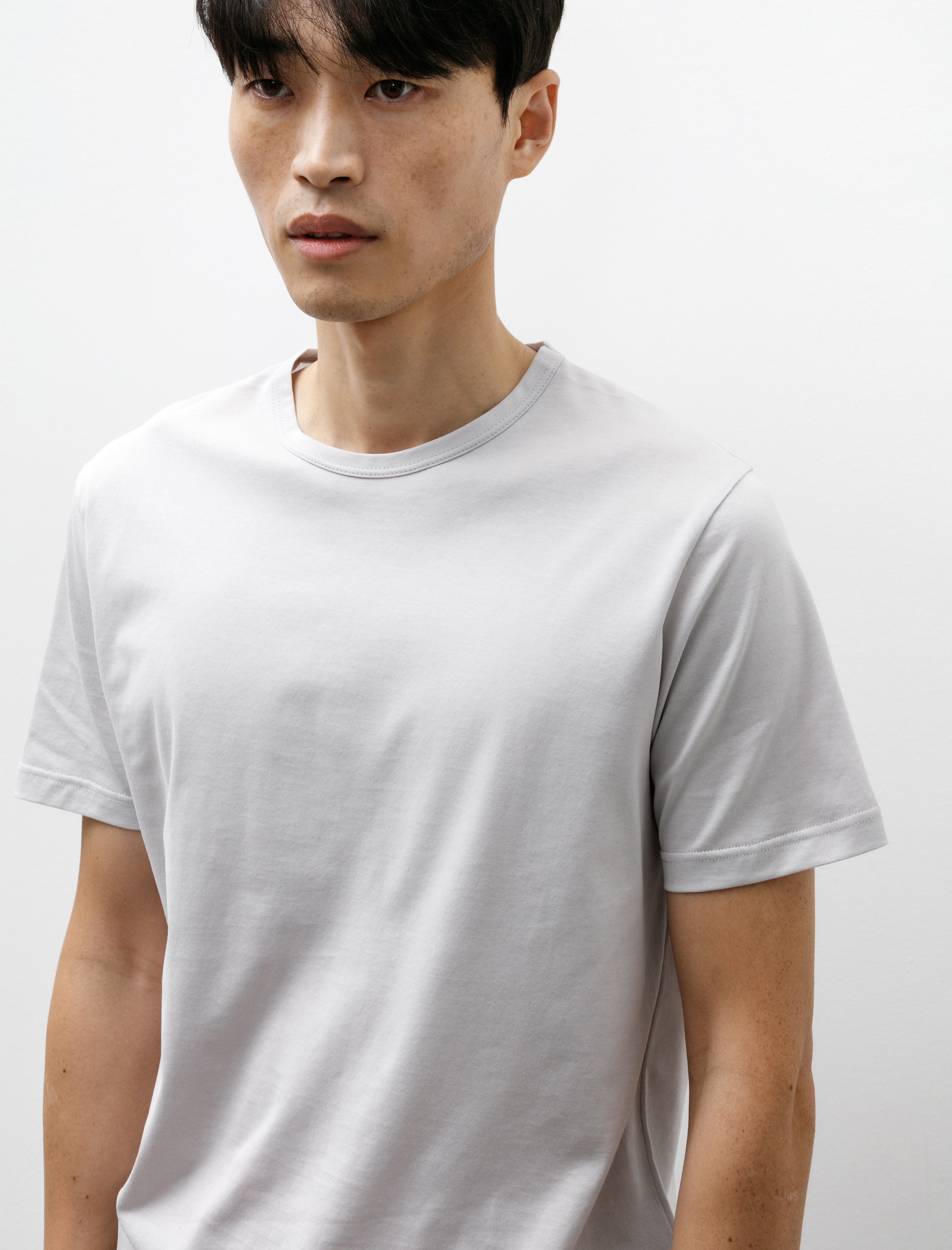 Sunspel SS Crew Neck Classic T-Shirt Smoke Grey