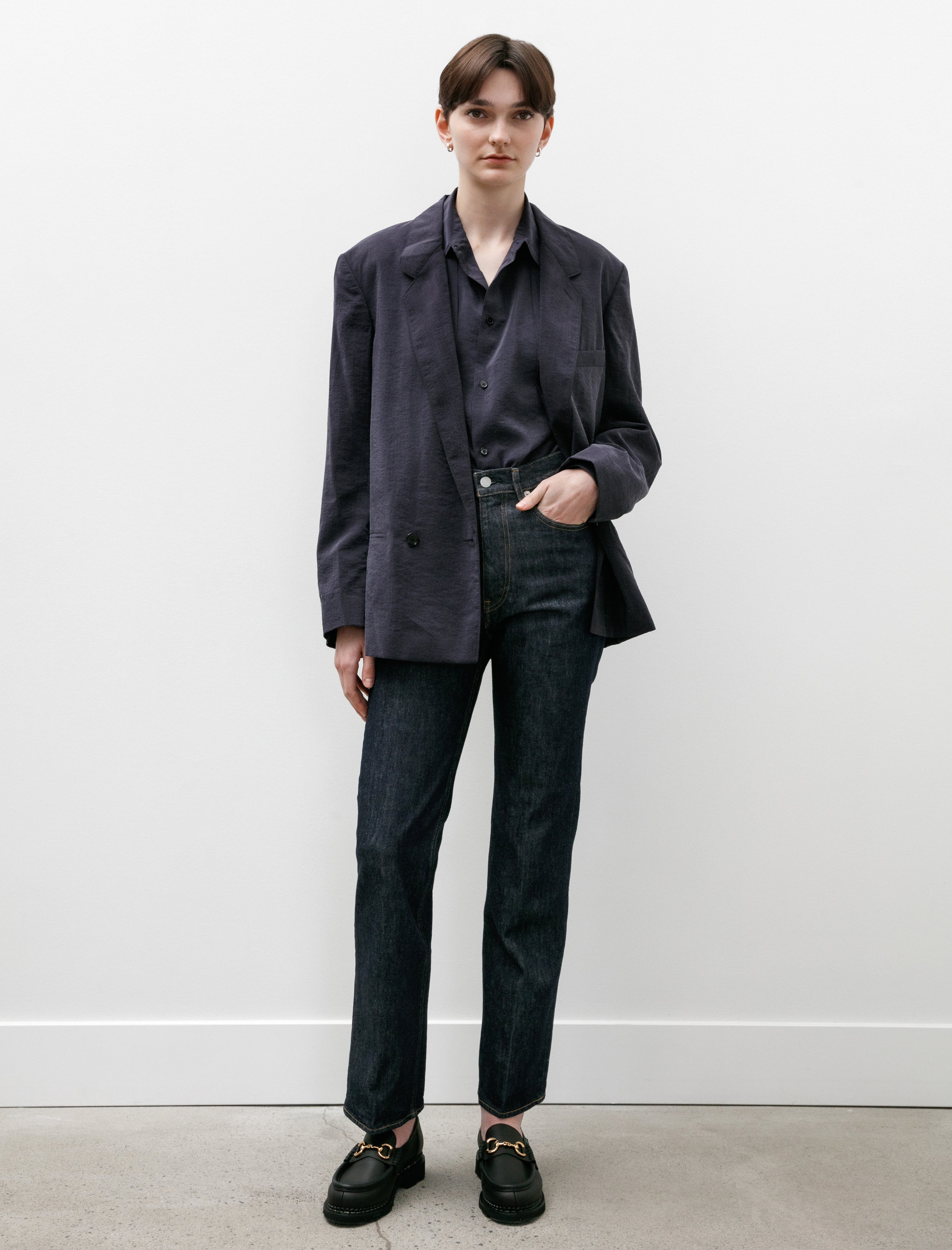 Lemaire Soft Tailored Jacket Midnight Violet