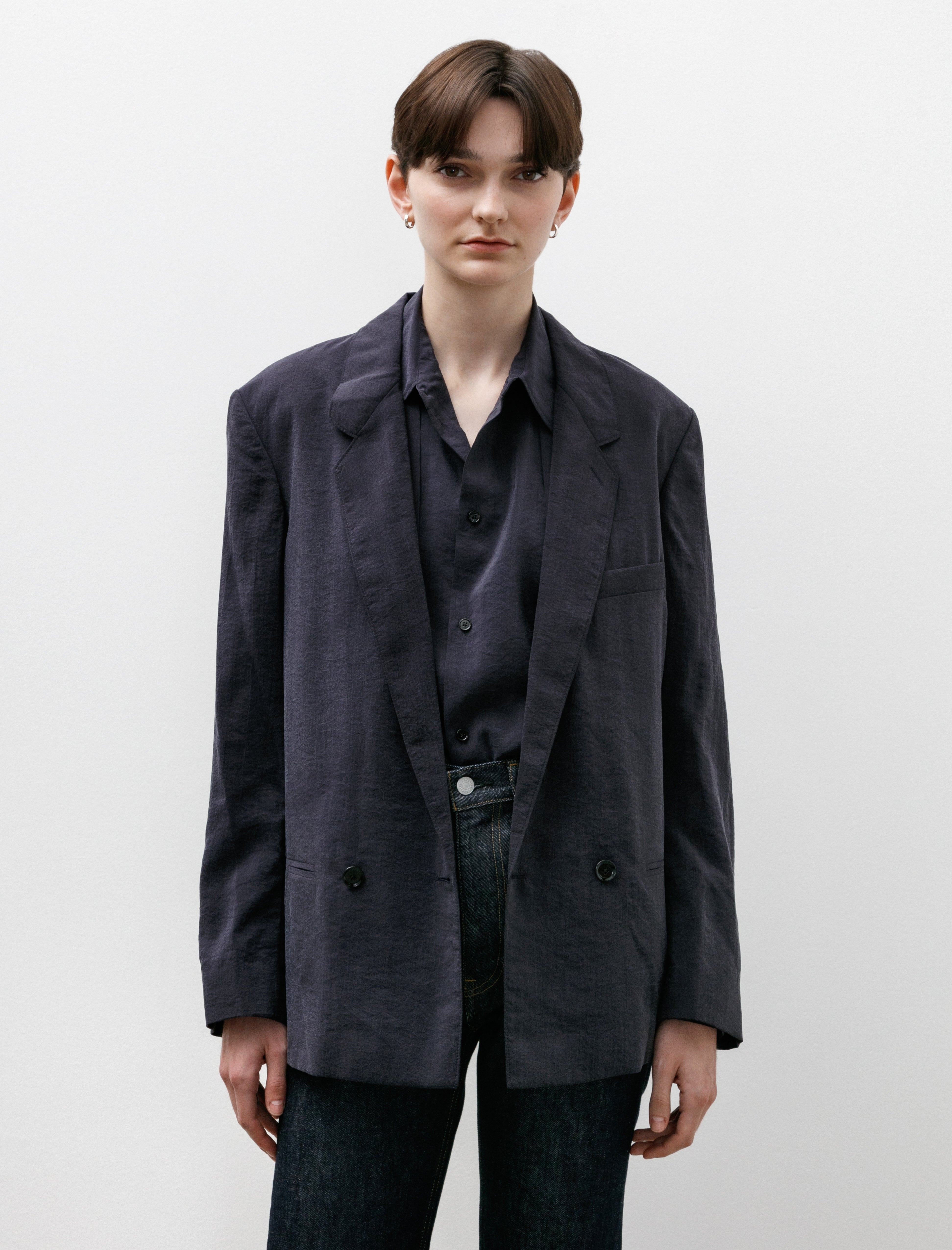 Lemaire Soft Tailored Jacket Midnight Violet