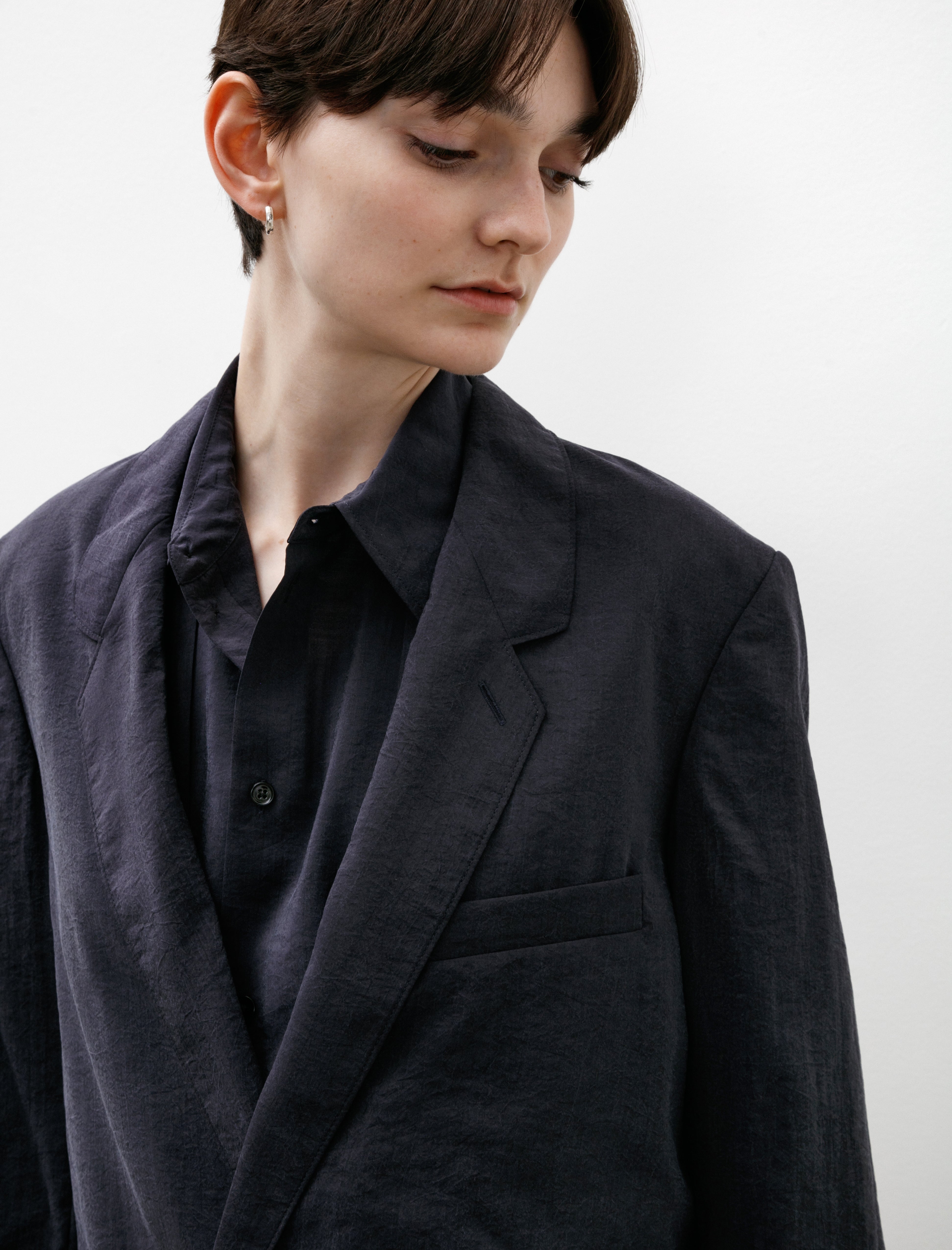 Lemaire Soft Tailored Jacket Midnight Violet