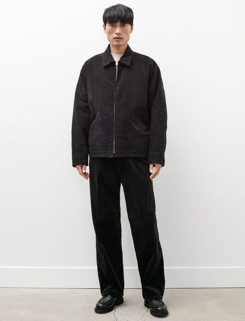 Moleskin Zip Jacket Black