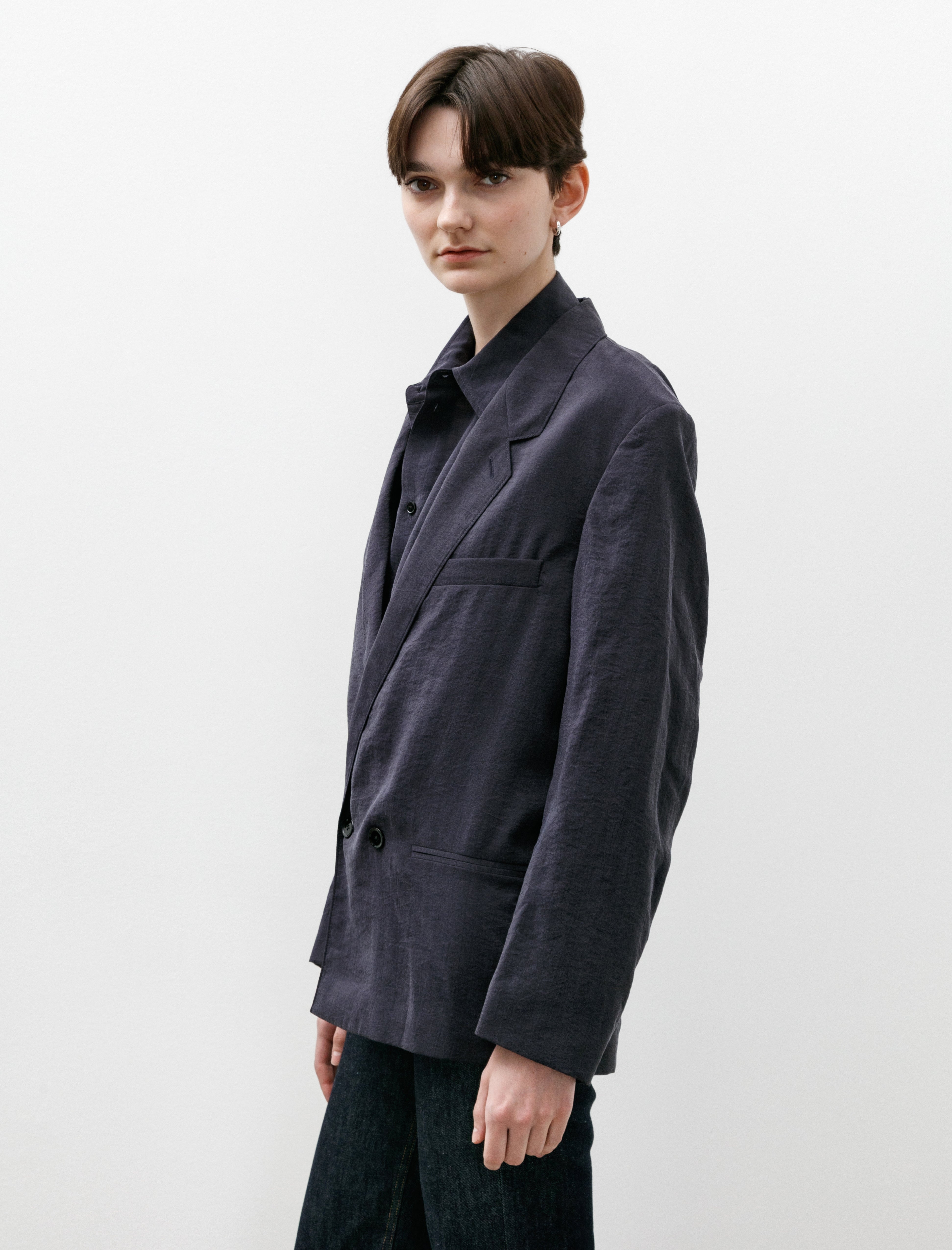 Lemaire Soft Tailored Jacket Midnight Violet