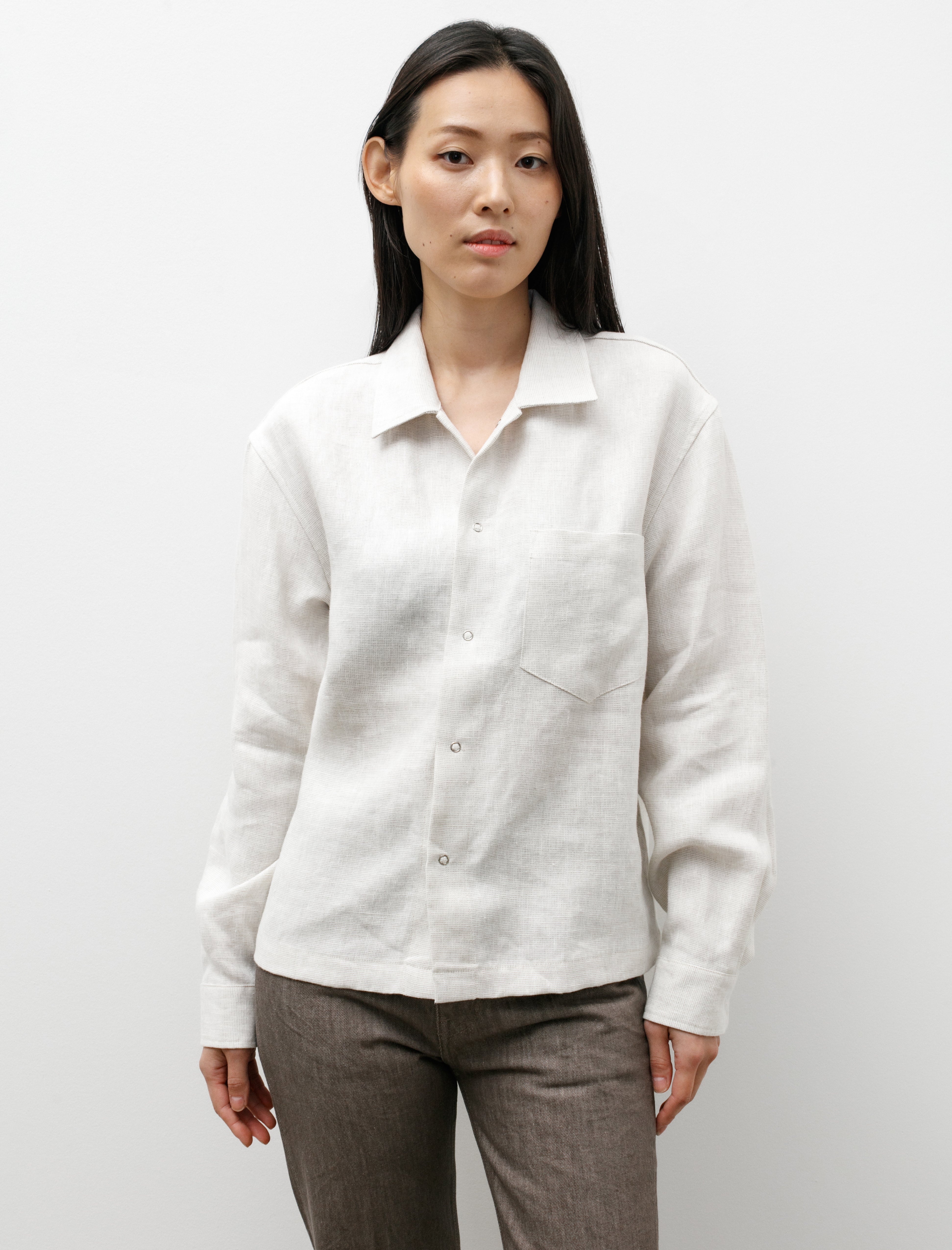 James Coward Workshop Shirt W Linen Changeant