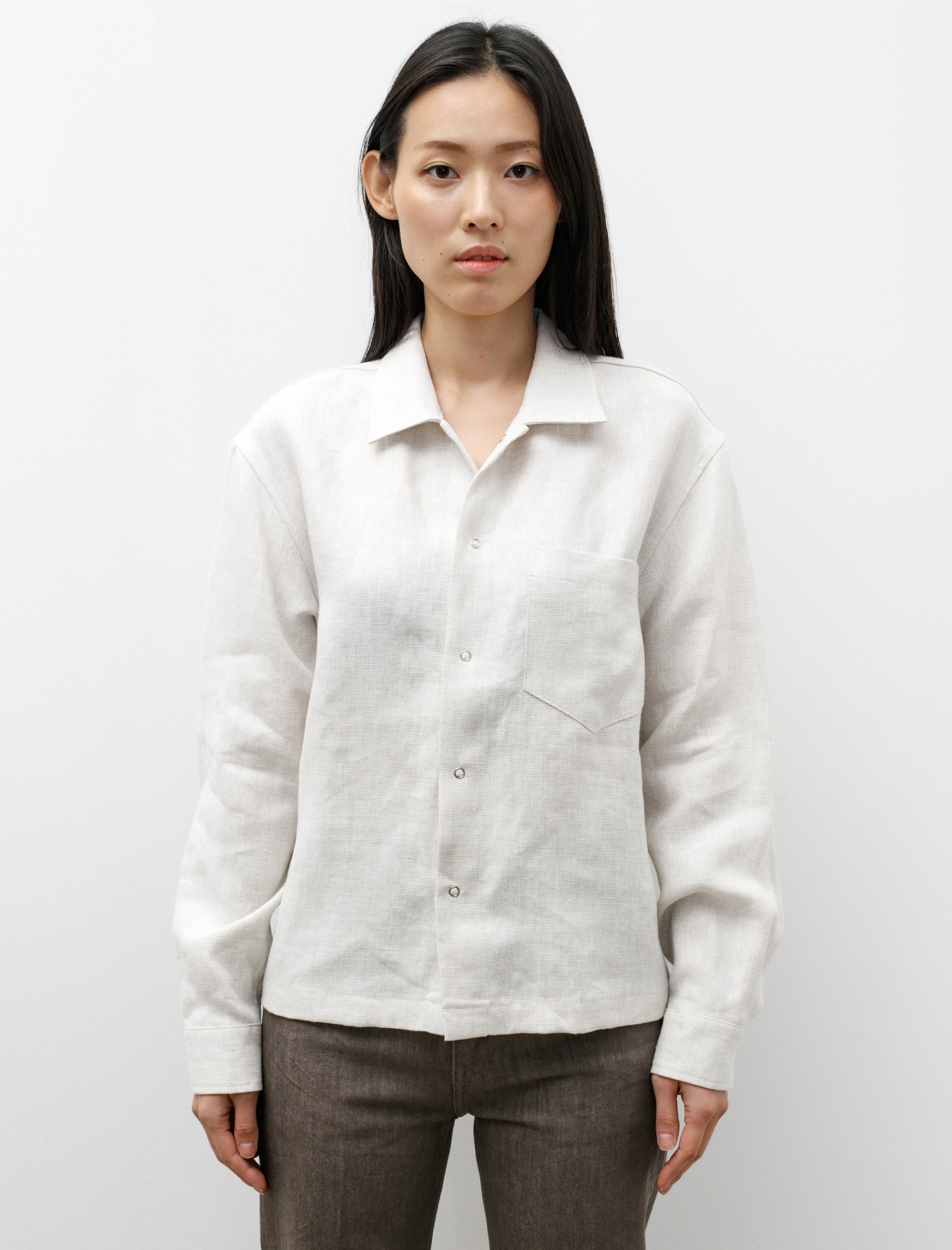 James Coward Workshop Shirt W Linen Changeant