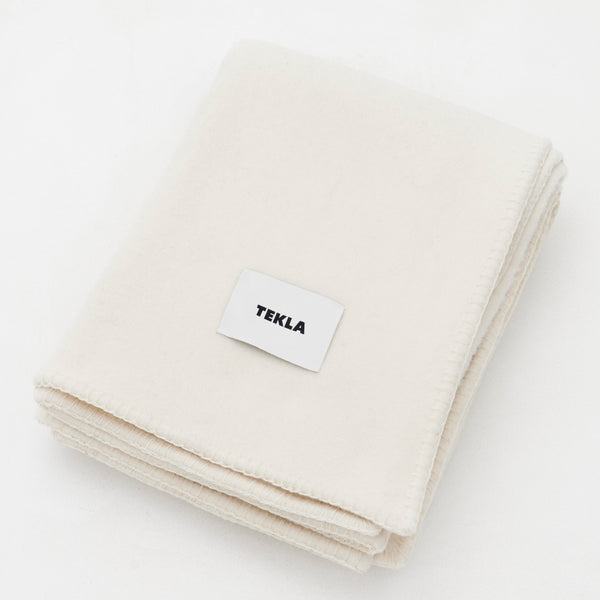 Tekla Pure New Wool Blanket Soft White – Neighbour