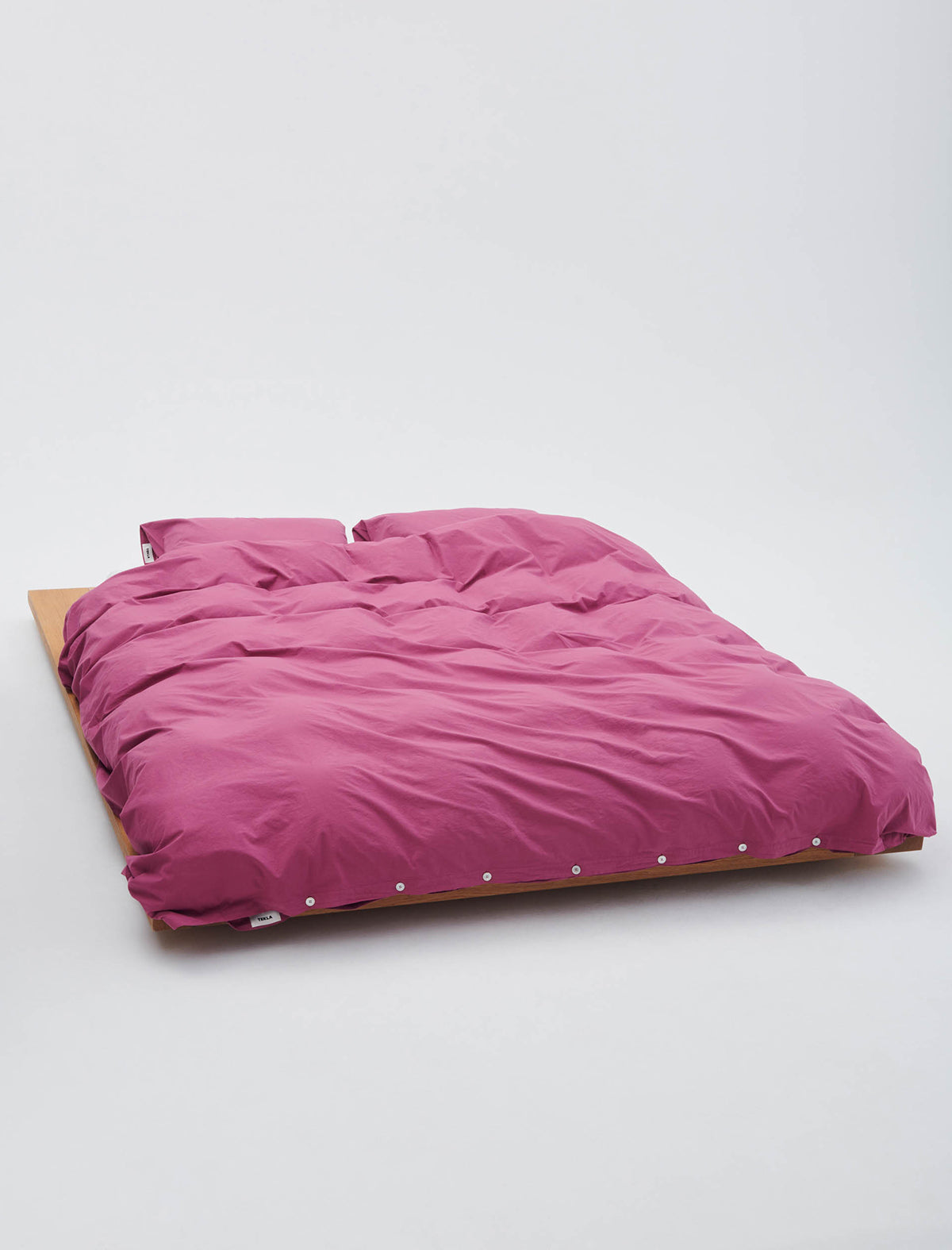 Tekla Percale Double Duvet Cover Lingonberry