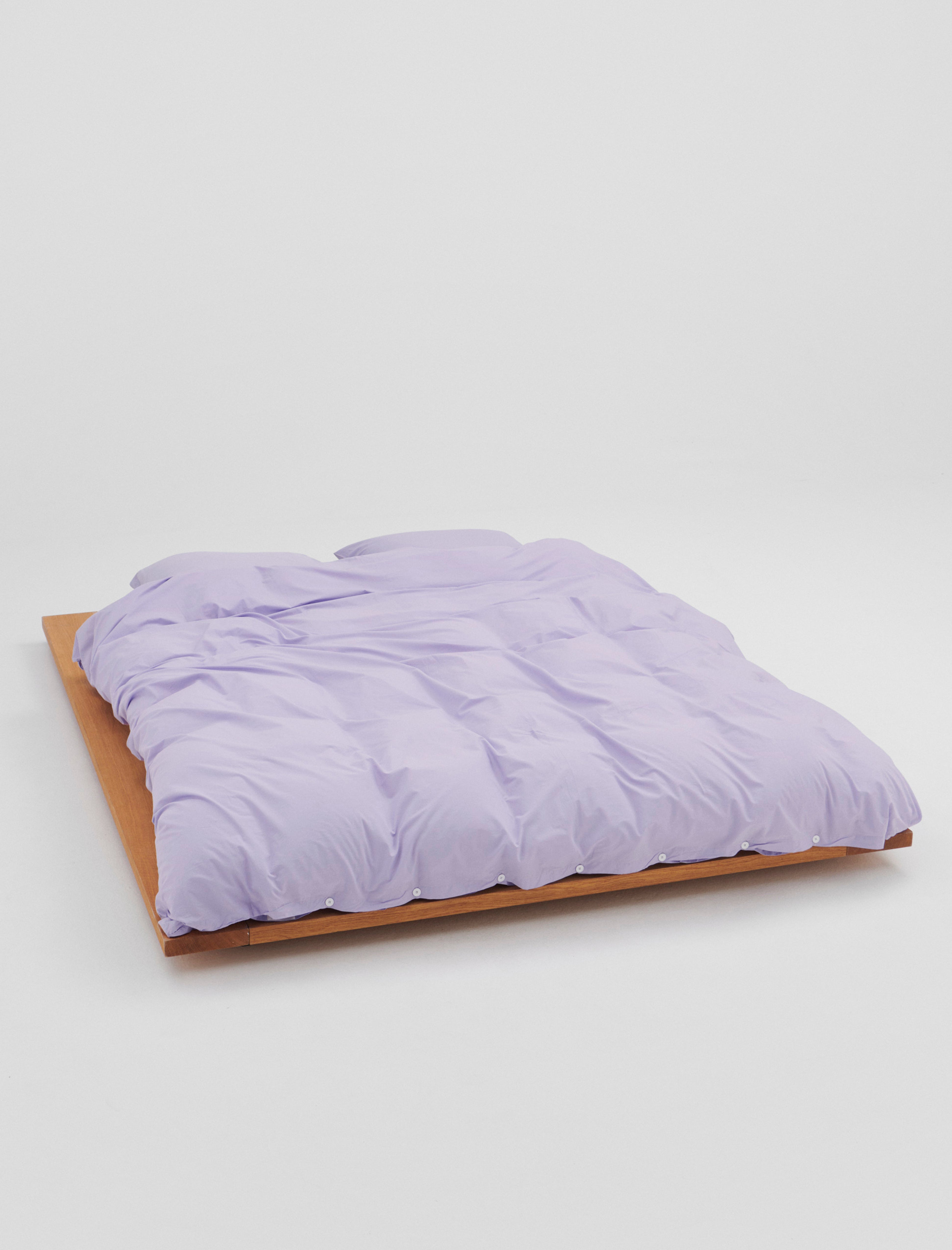 Tekla Percale Double Duvet Cover Lavender