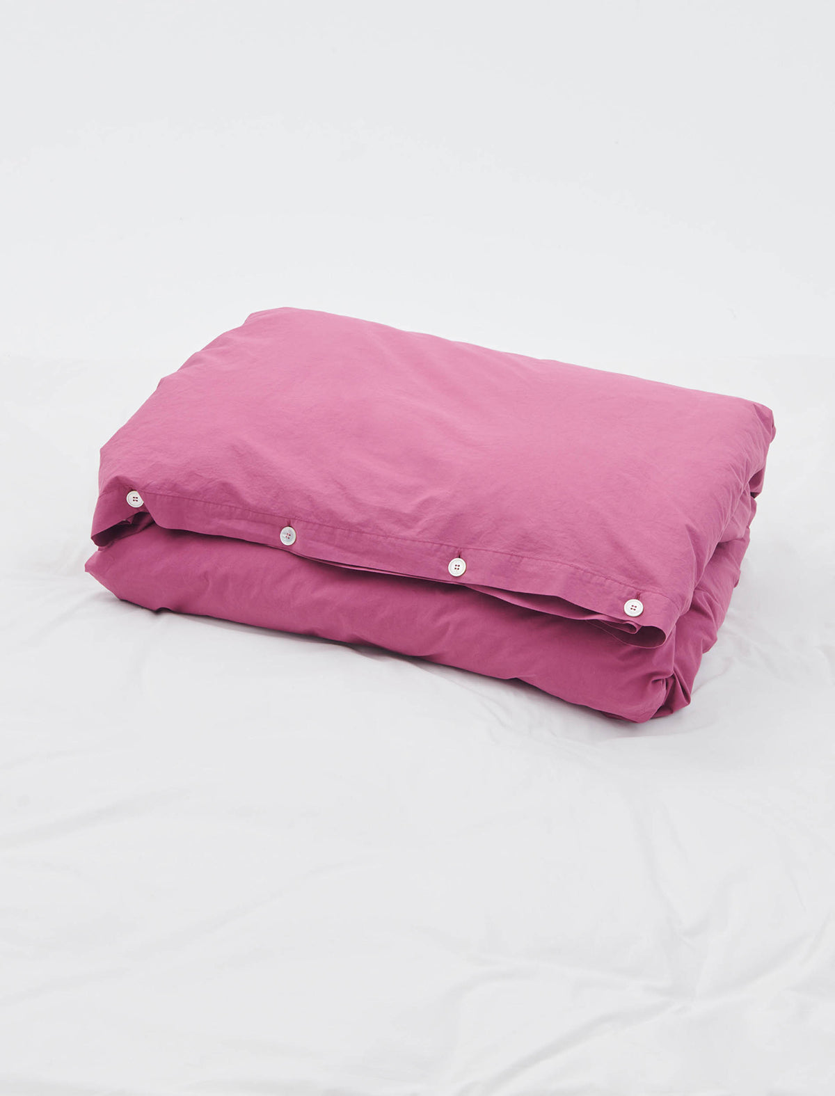 Tekla Percale Double Duvet Cover Lingonberry