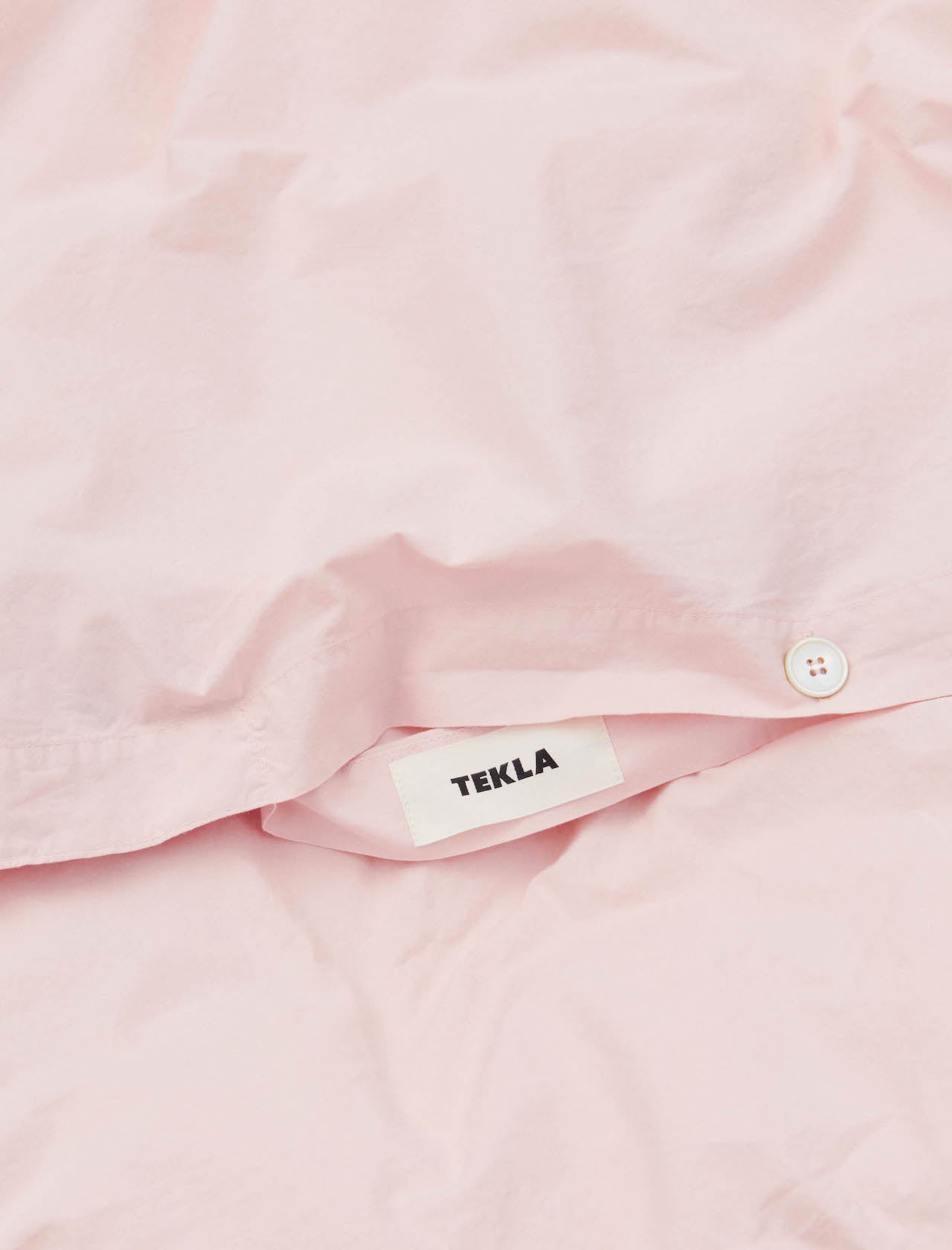 Tekla Percale Double Duvet Cover Petal Pink