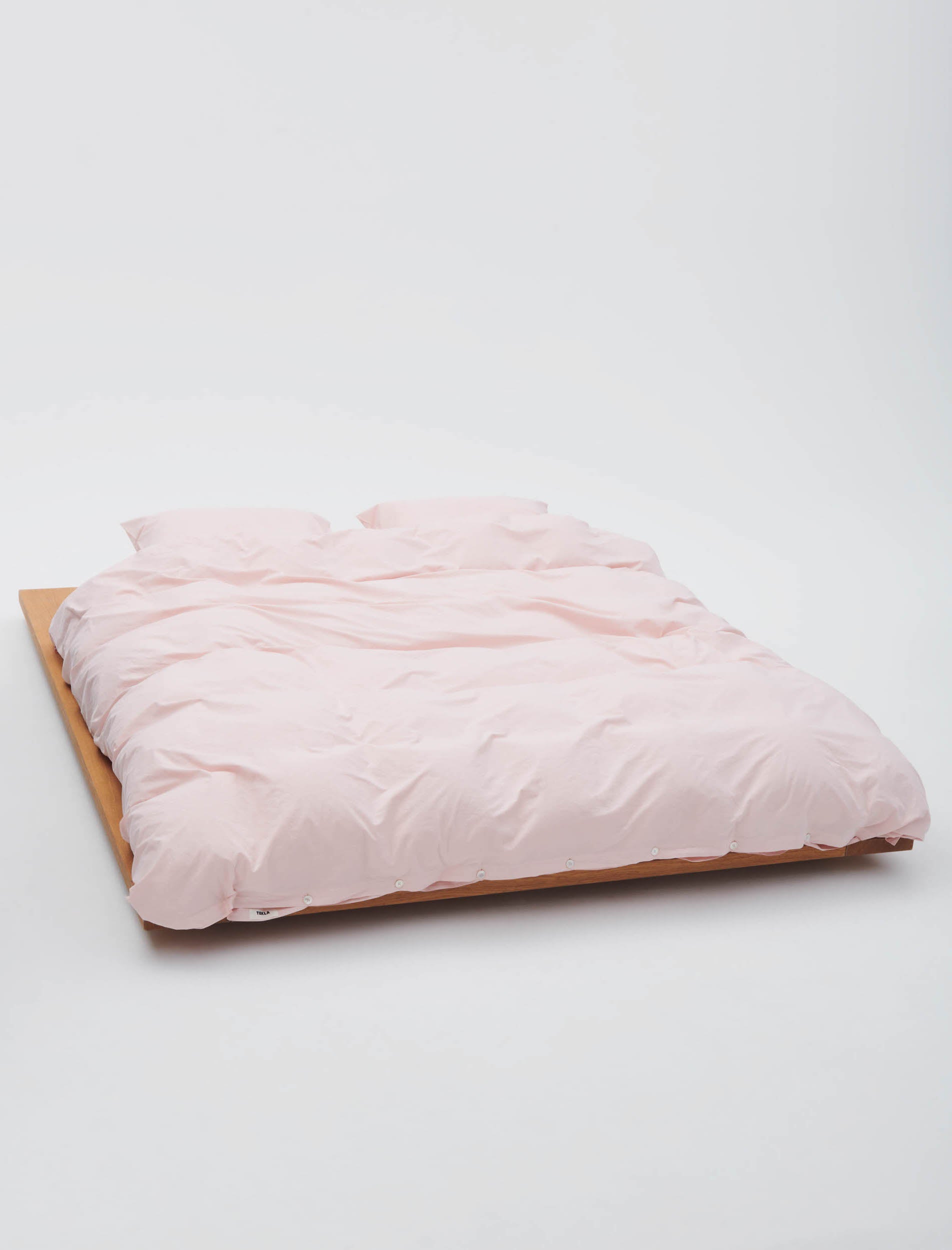 Tekla Percale Double Duvet Cover Petal Pink